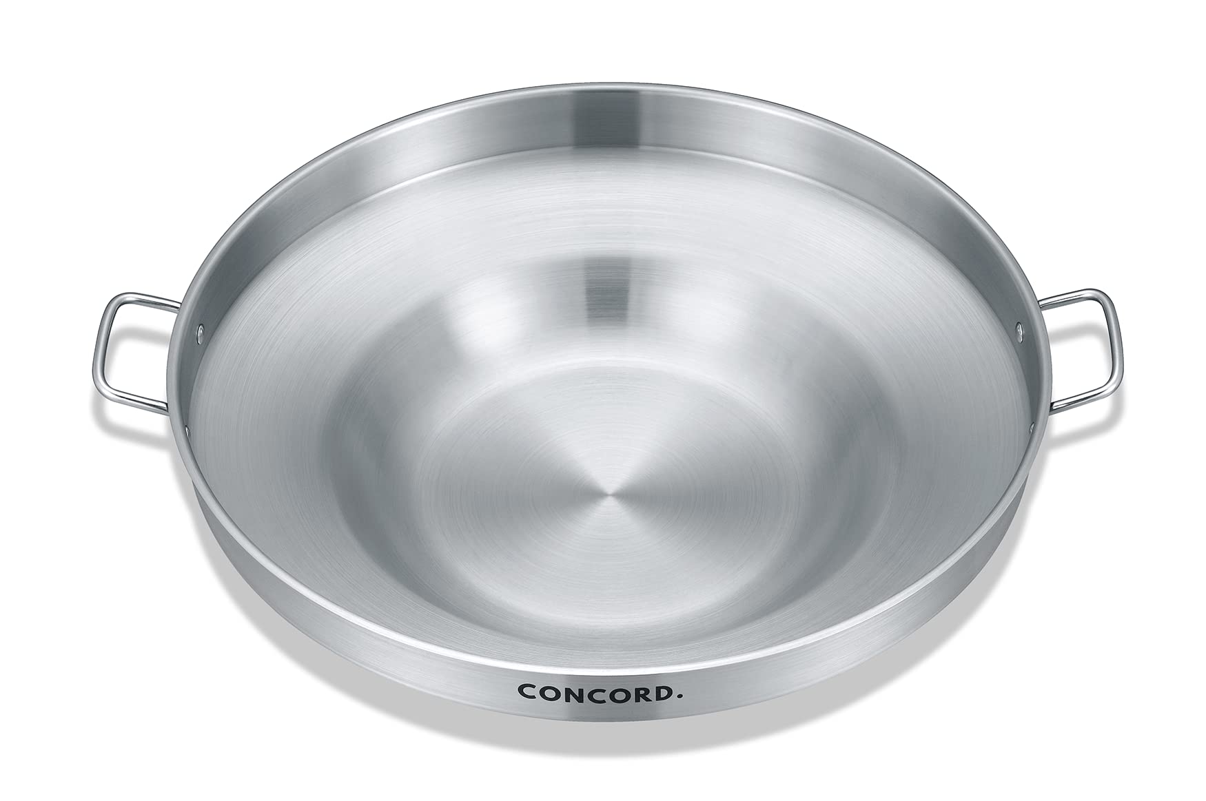 Concord Stainless Steel Comal Frying Bowl Cookware (22"), silver (S4008 S4812 S5612)