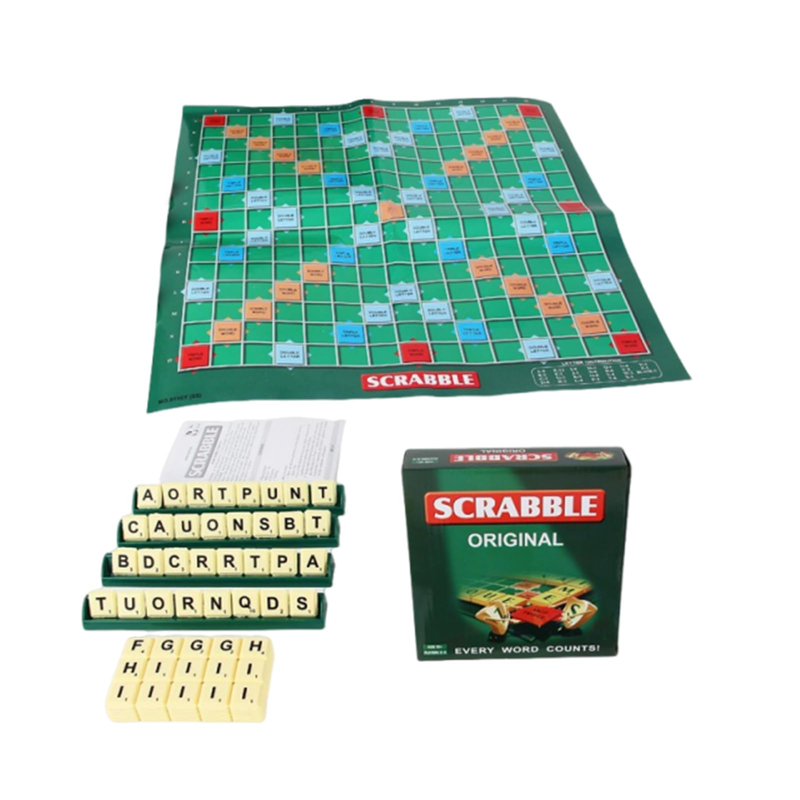 Scrabble, Scrabble Board Game Uk, Travel Scrabble, Travel Scrabble Board Game Uk, Word Game For Kids, For Adults And Kids, Word Game For 2 To 4 Players, Ages 10 And Up, English Version