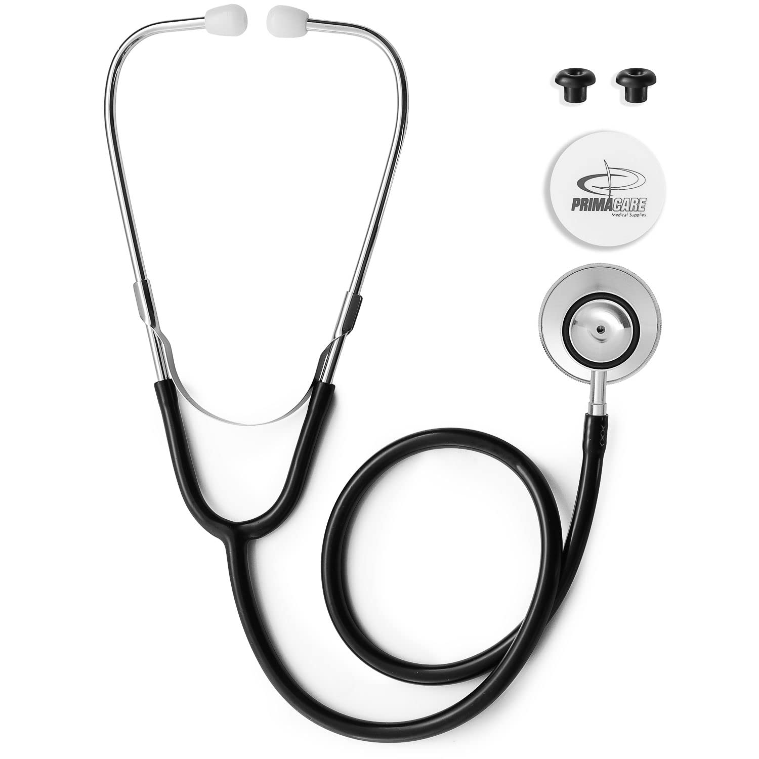 Primacare DS-9290-BK Dual Head Classic Stethoscope Adult ,Black