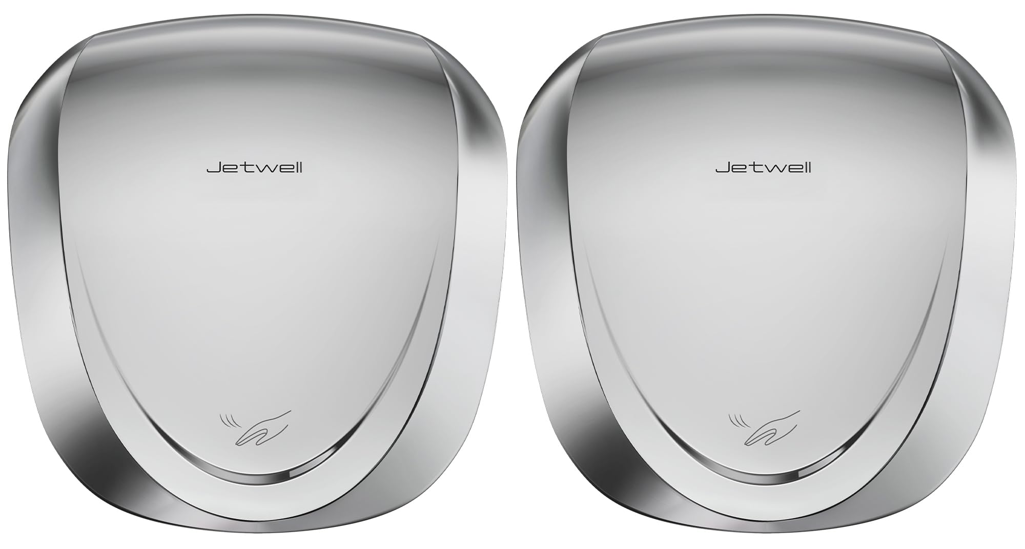 JETWELL 2Pack UL Approved Commercial Hand Dryer with HEPA Filter- Automatic High Speed Stainless Steel Hand Dryers for Bathrooms- Heavy Duty Hand Blower