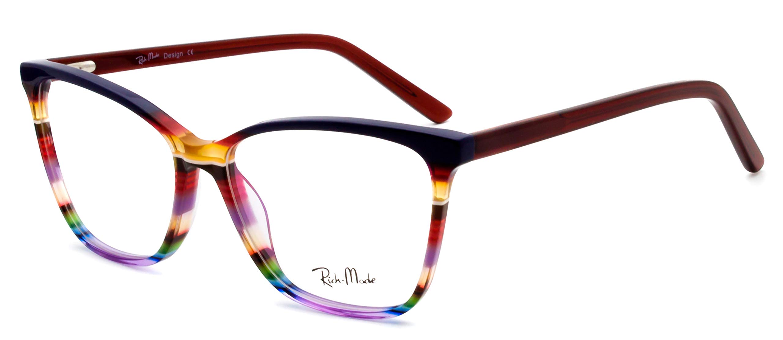 Oversize Multicolor Eyeglasses Non-prescription Optical Frame for Women & Girls