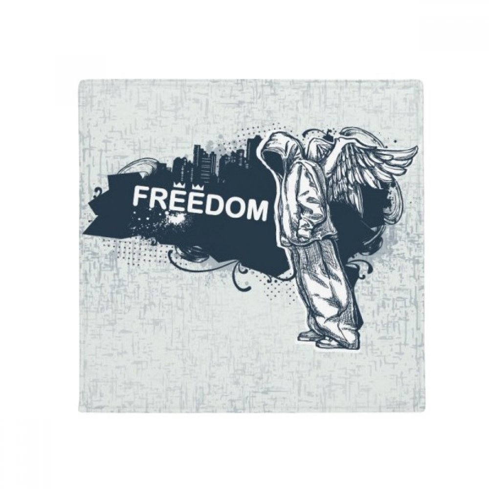 DIYthinker Hip-Hop Freedom Religion Angel Pattern Anti-Slip Floor Pet Mat Square Home Kitchen Door 80Cm Gift