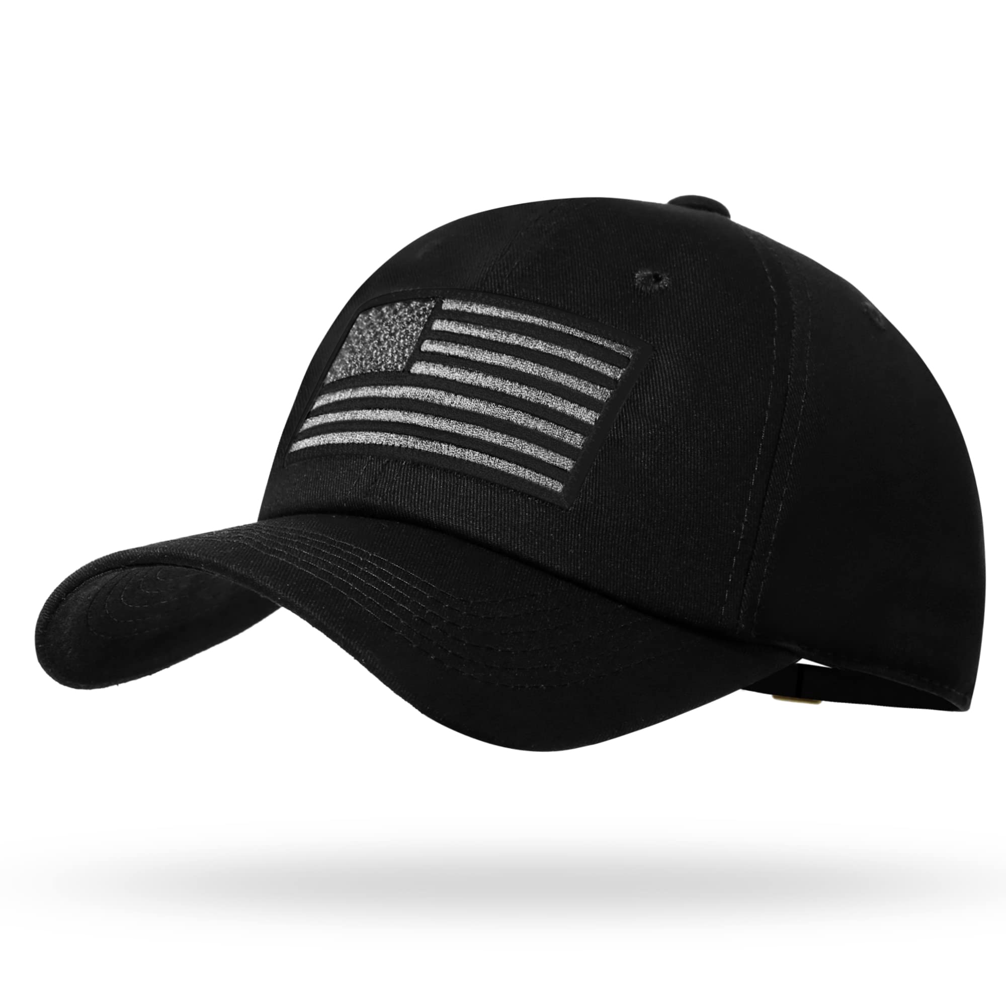 VIONLANAmerican Flag Hat Men Women Adjustable USA Baseball Cap Low Profile Plain Dad Hat Outdoor Ball Cap