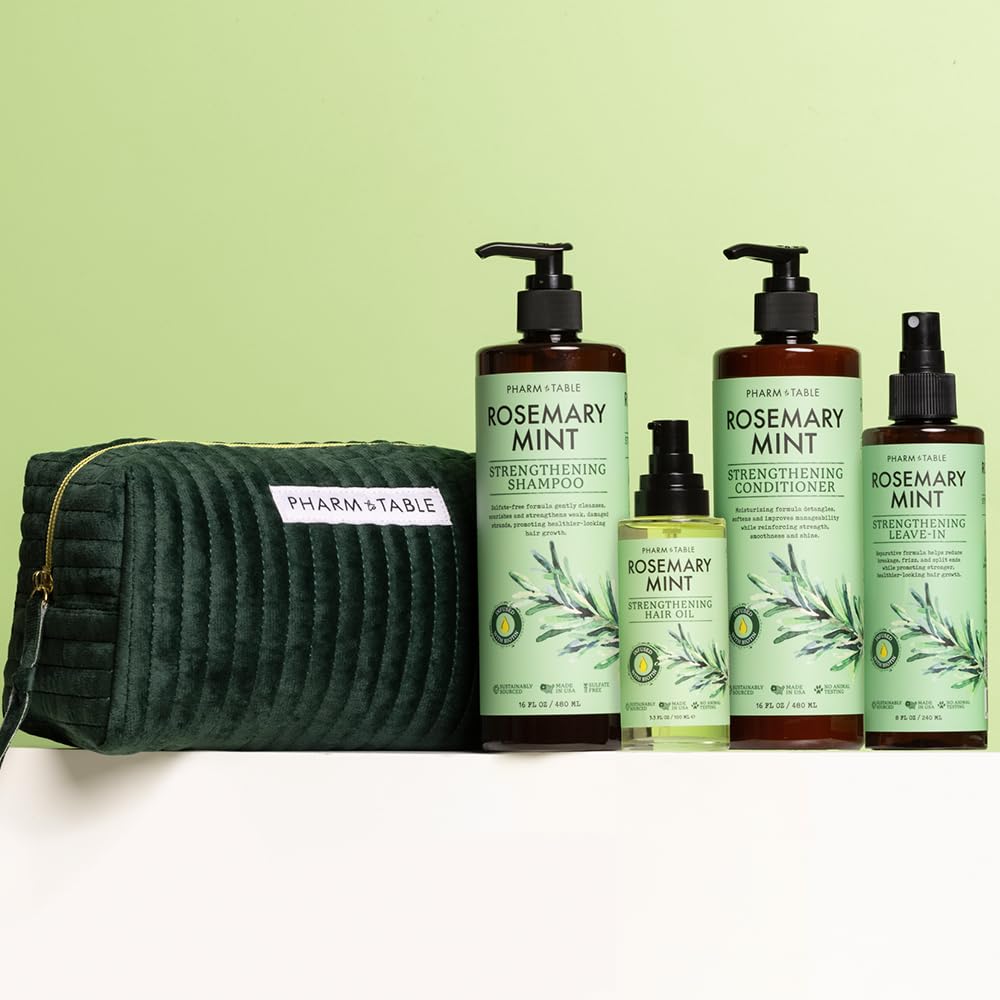 Rosemary Mint Strength & Shine Pro-Growth Hair Set