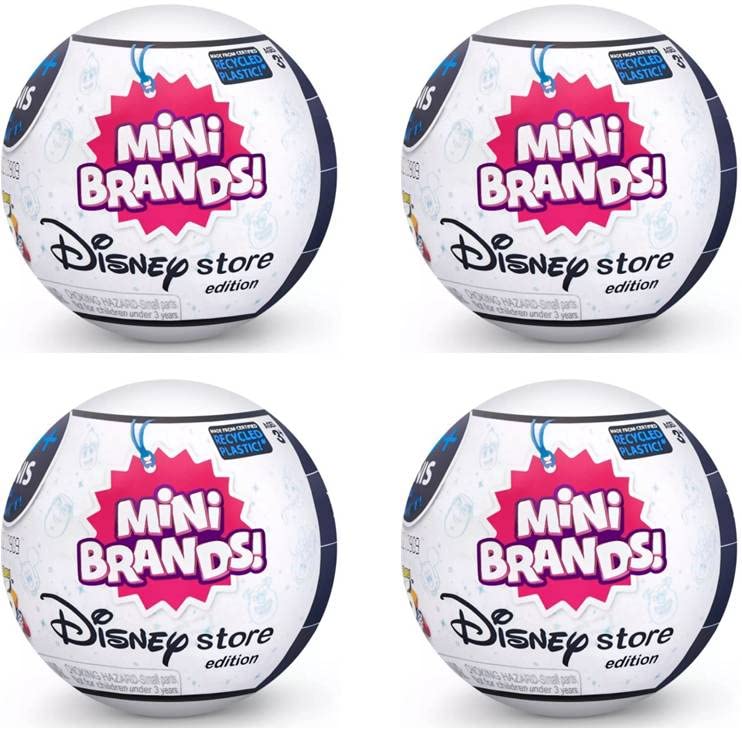 5 SurpriseMini Brands Disney Store Exclusive Series 1 Capsule Collectibles (4 Capsules)