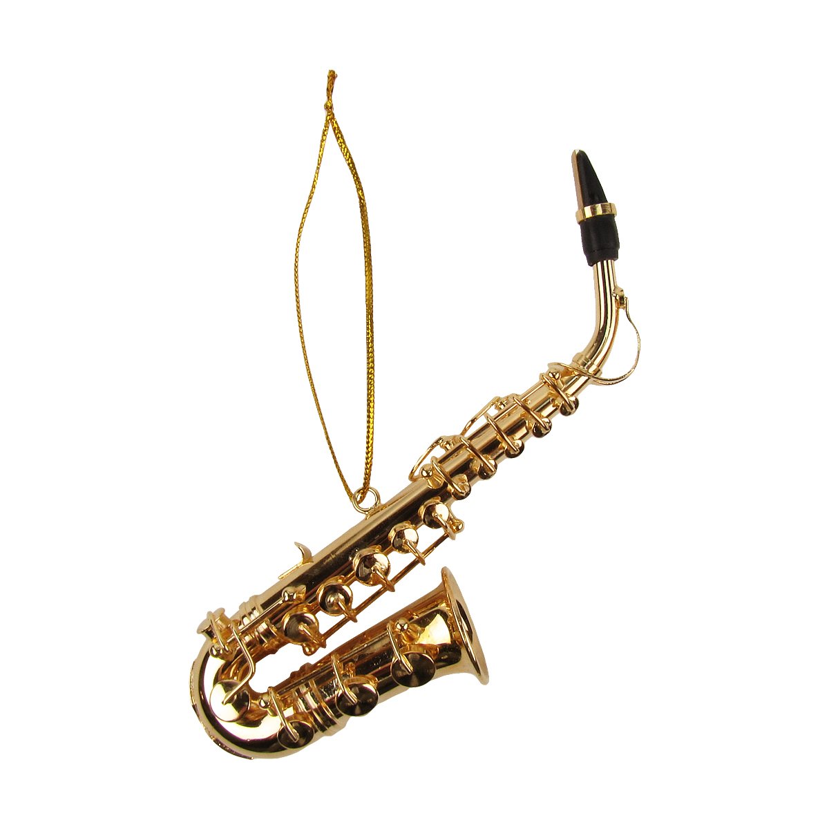 Treasure Gurus Miniature Saxophone Realistic Musical Instrument Ornament