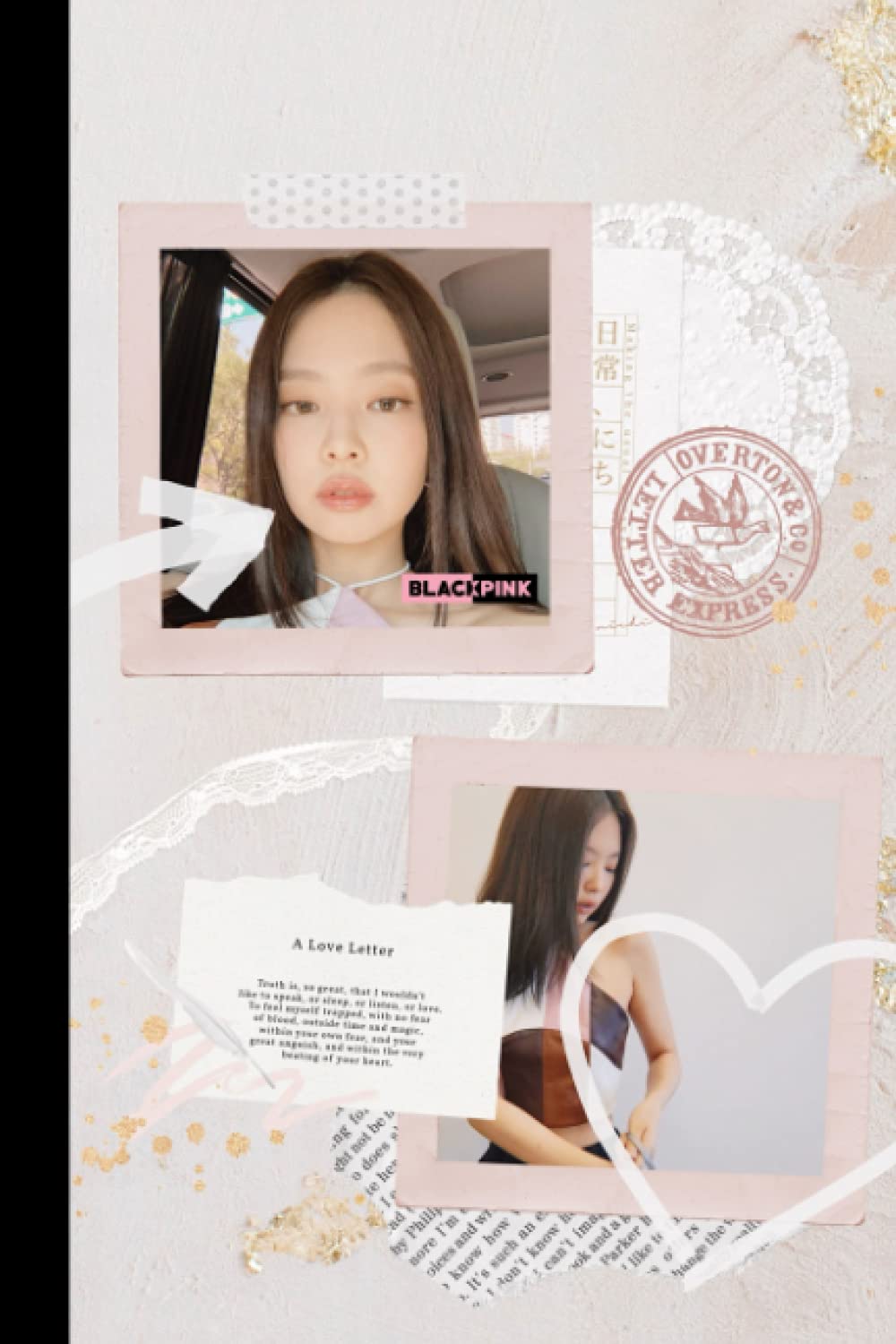 BlackPink Jennie All-In-One Best Dot Grid Notebook Bullet Style Journal WITH Motivational/Inspirational Quotes and Adult Coloring Book Pages. Kpop journal for Black Pink fans and BLINK fandom