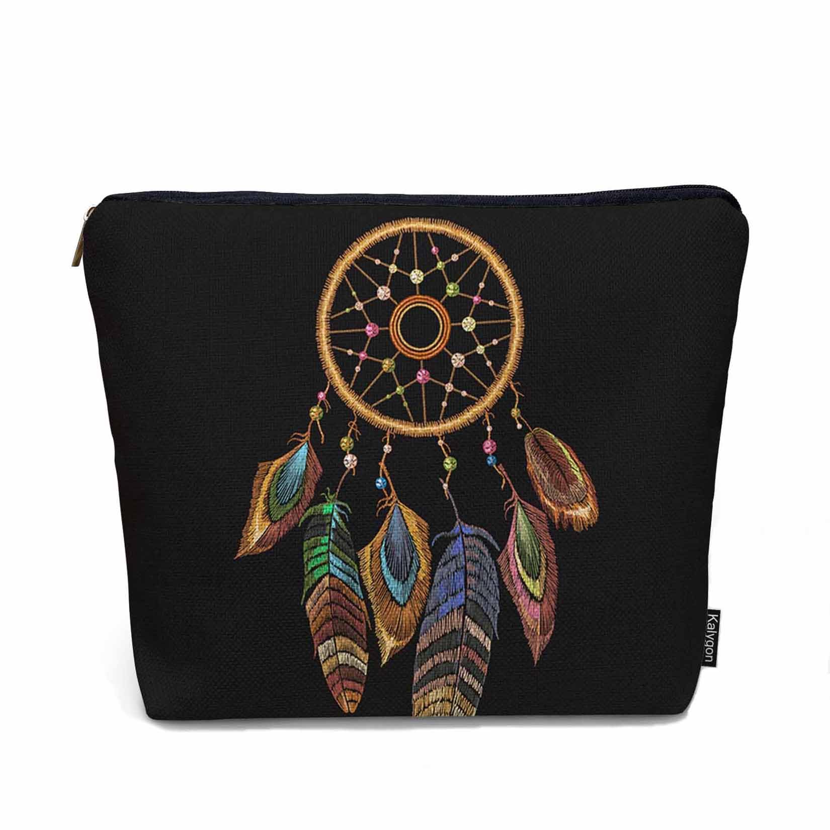 Woman Makeup Bag Dream Catcher, Native American Style Tribal Feathers Dream Catcher Makeup Bags Travel Cosmetic Bags Toiletry Makeup Organizer Pencil Pouch Cosmetic Bag For Owners Lady