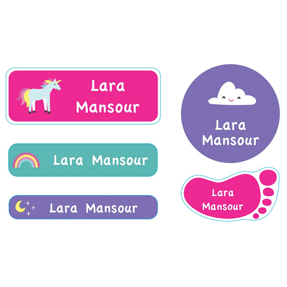 Essmak Unicorn Personalized School Labels For Kids | Customized School Labels | School Labels | School Label For Kids | Labels For Kids | Personalized School Labels | Customized School Labels