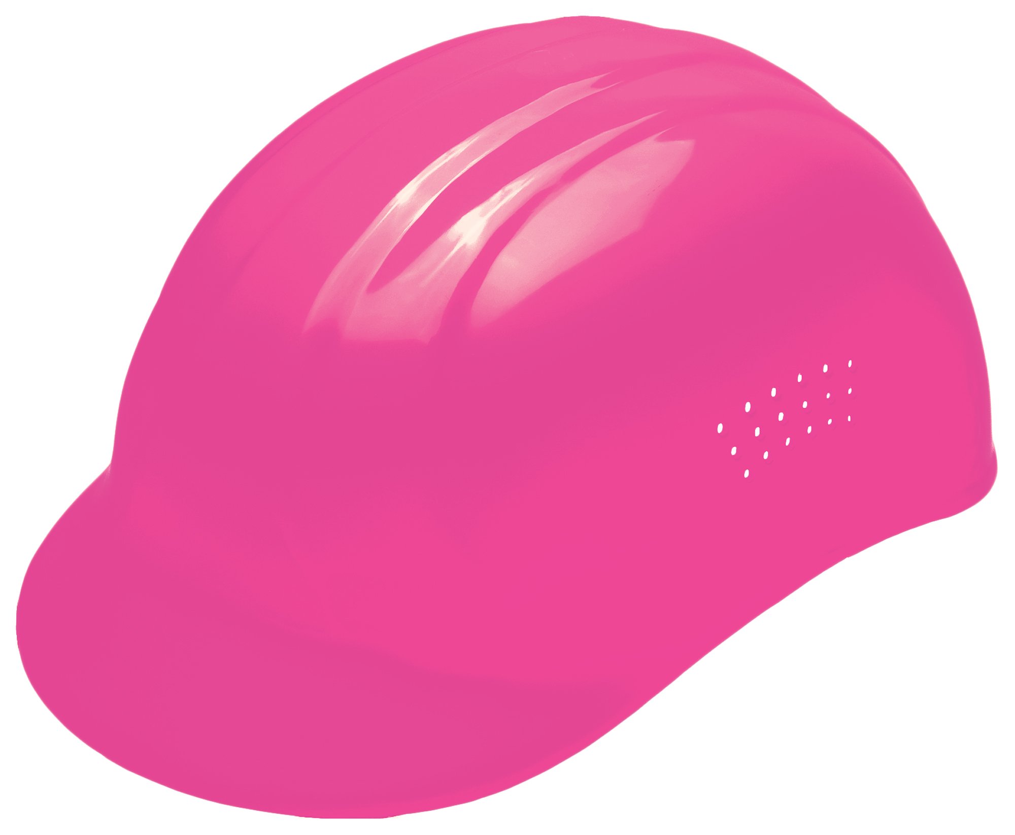 ERB19115 Hi Viz Pink 67 Bump Cap, Pinlock Adjustment, 4-Point Plastic Suspension, 6.5" x 7.75"