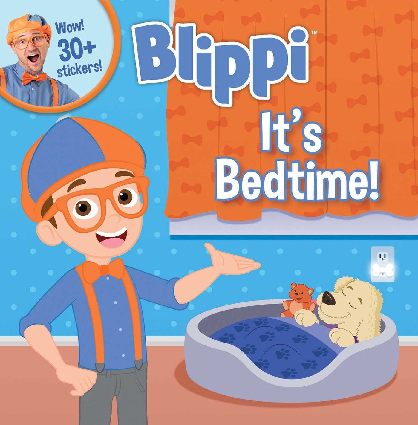 Blippi Its Bedtime Paperback – Sticker Book, 9 August 2022