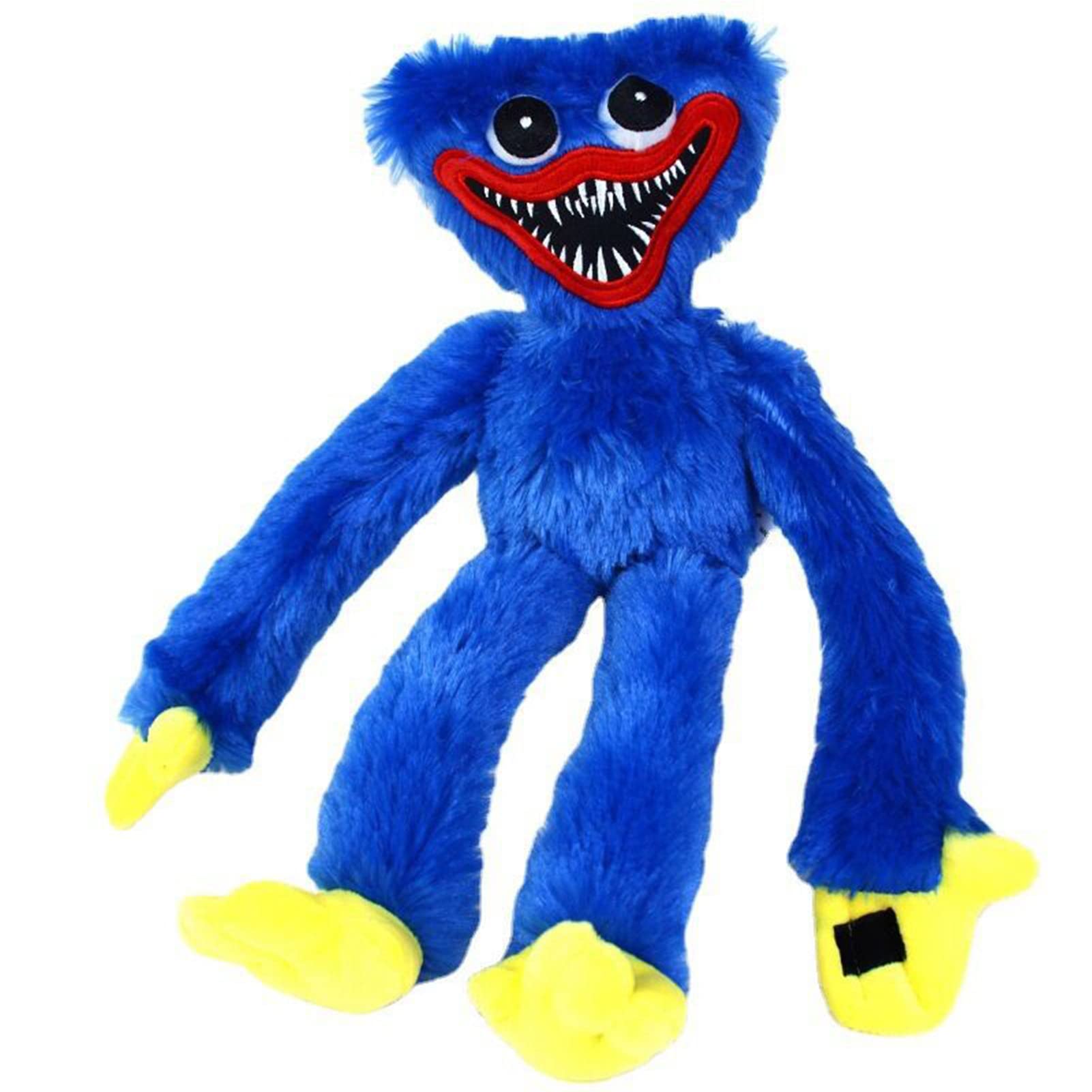 BKXFSUS Giant Poppy Playtime Huggy Wuggy Plush Doll Play Toy, Blue Sausage Mouth Monster Horror Doll Throw Pillow blue-150CM