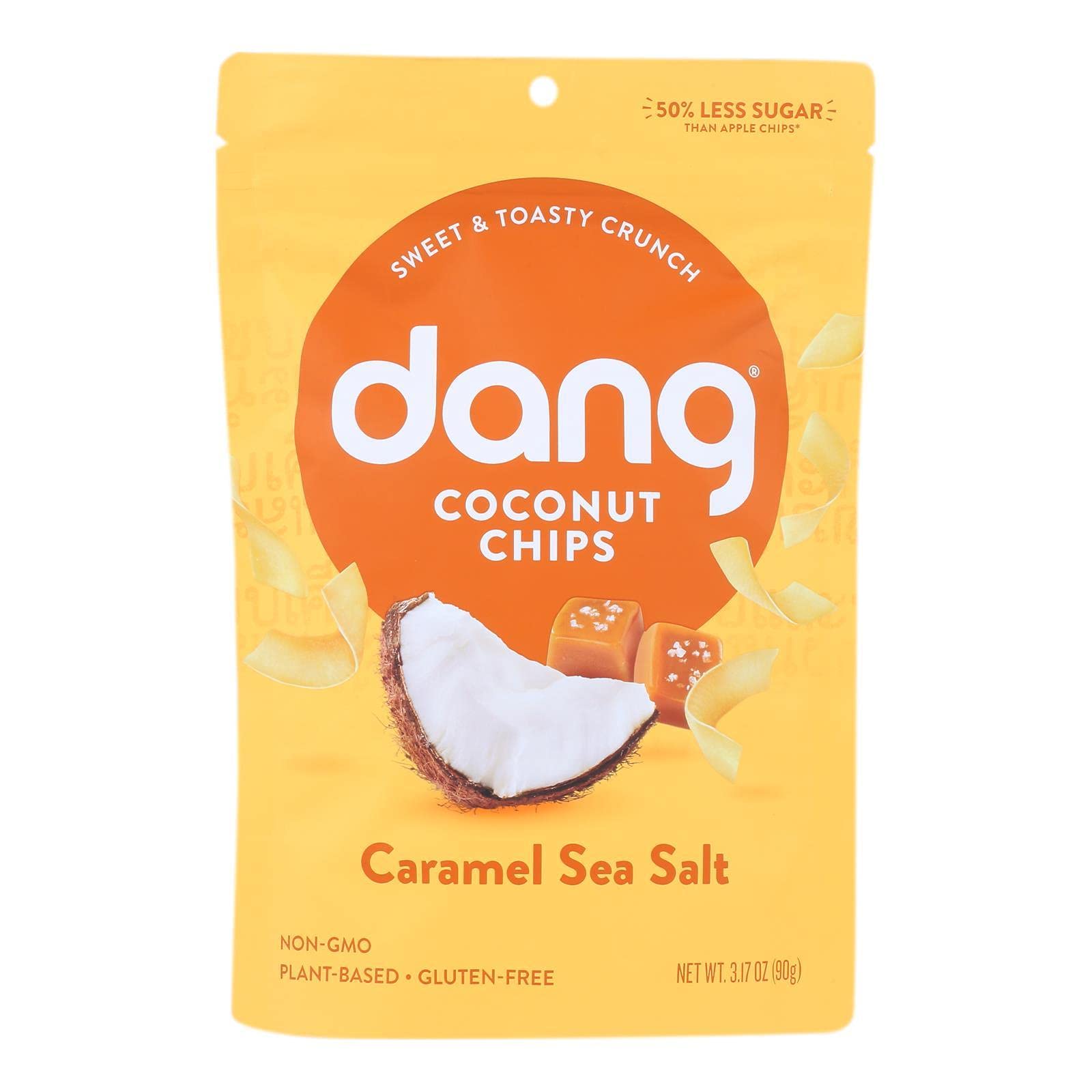 Dang Caramel Sea Salt Toasted Coconut Chips, 3.17 Ounce -- 12 per case. by Dang