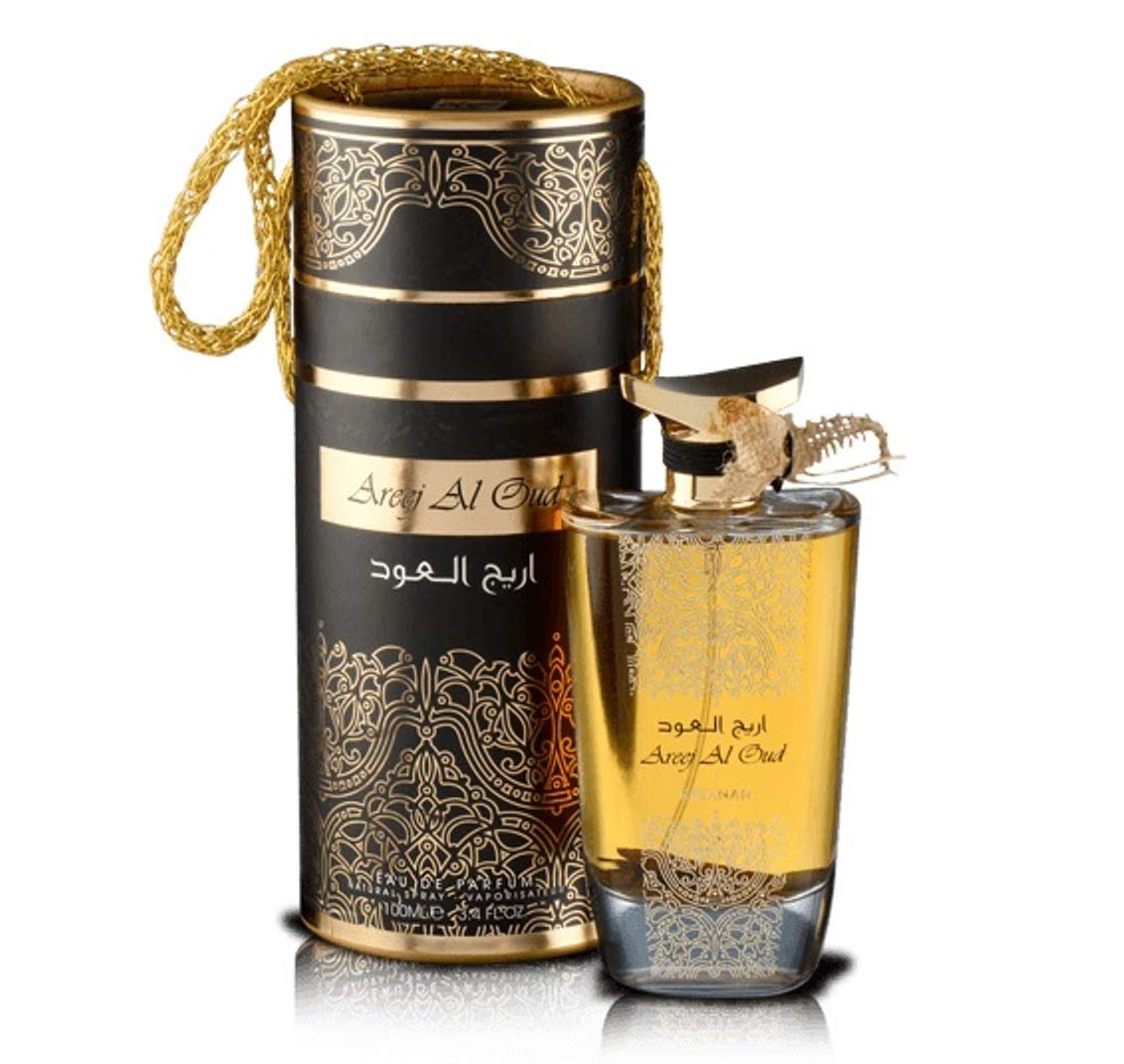 Rihanah Areej Al Oud Eau De Parfum 100 ML (3.4. F.L. O.Z.), Unisex Liquid Perfume, Made In U.A.E.