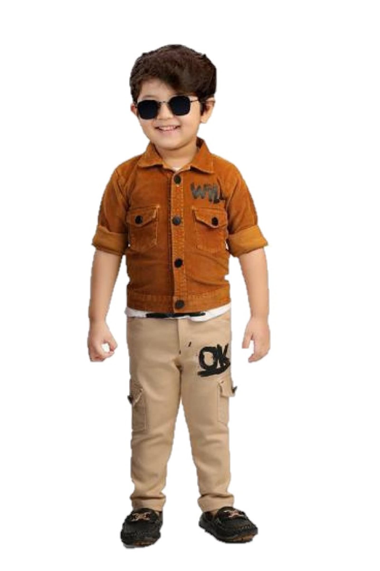 Dotson Clothing Set for Baby Boys- Jacket, Pant & T Shirt (3.5-4.5 Years)