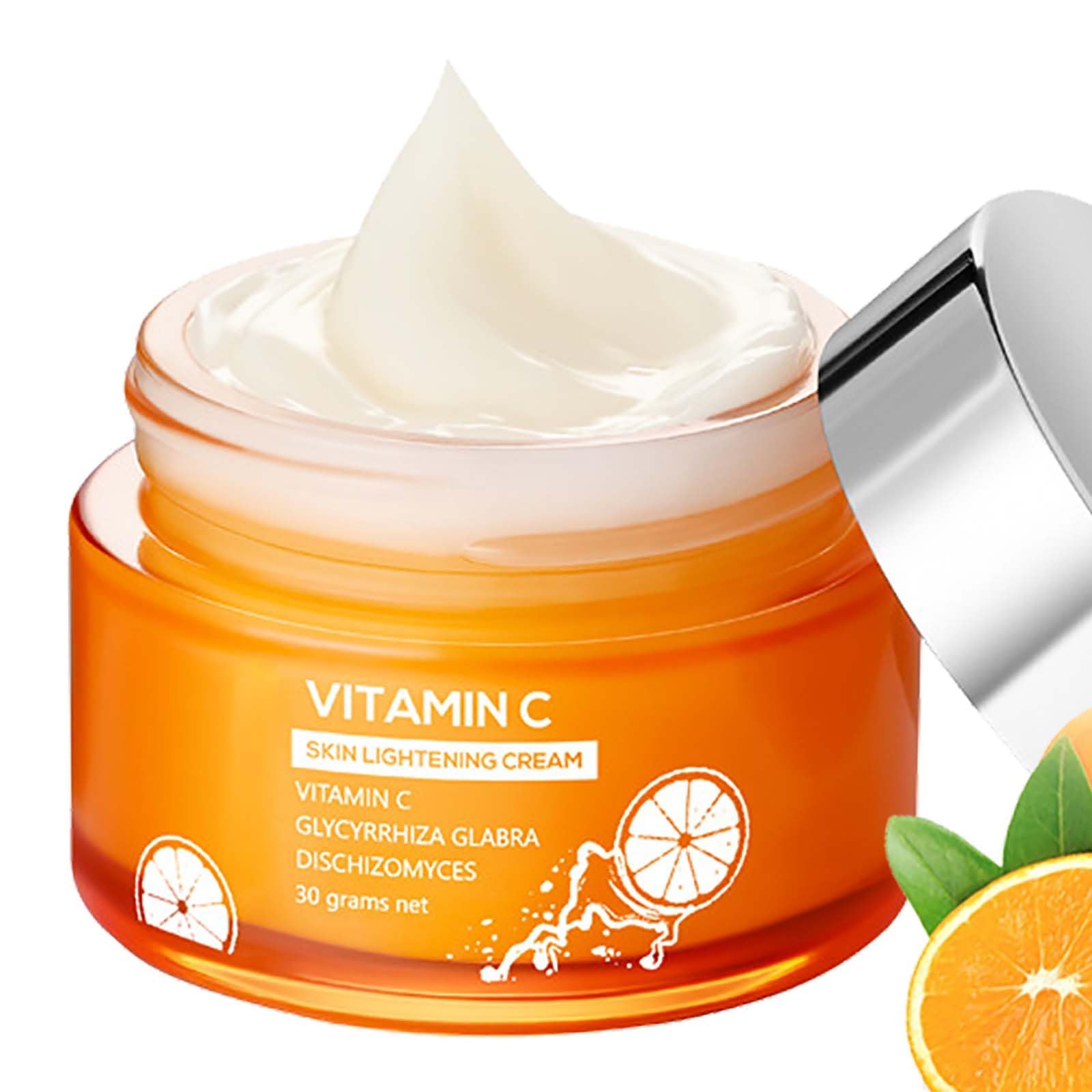 Vitamin C Face Cream with Hyaluronic Acid and Vitamin C&E, Anti-Aging & Wrinkle Reduction, Erase Dark Spots and Fine Lines, Natural Skin Care to Hydrate, Plump, and Moisturize for Women