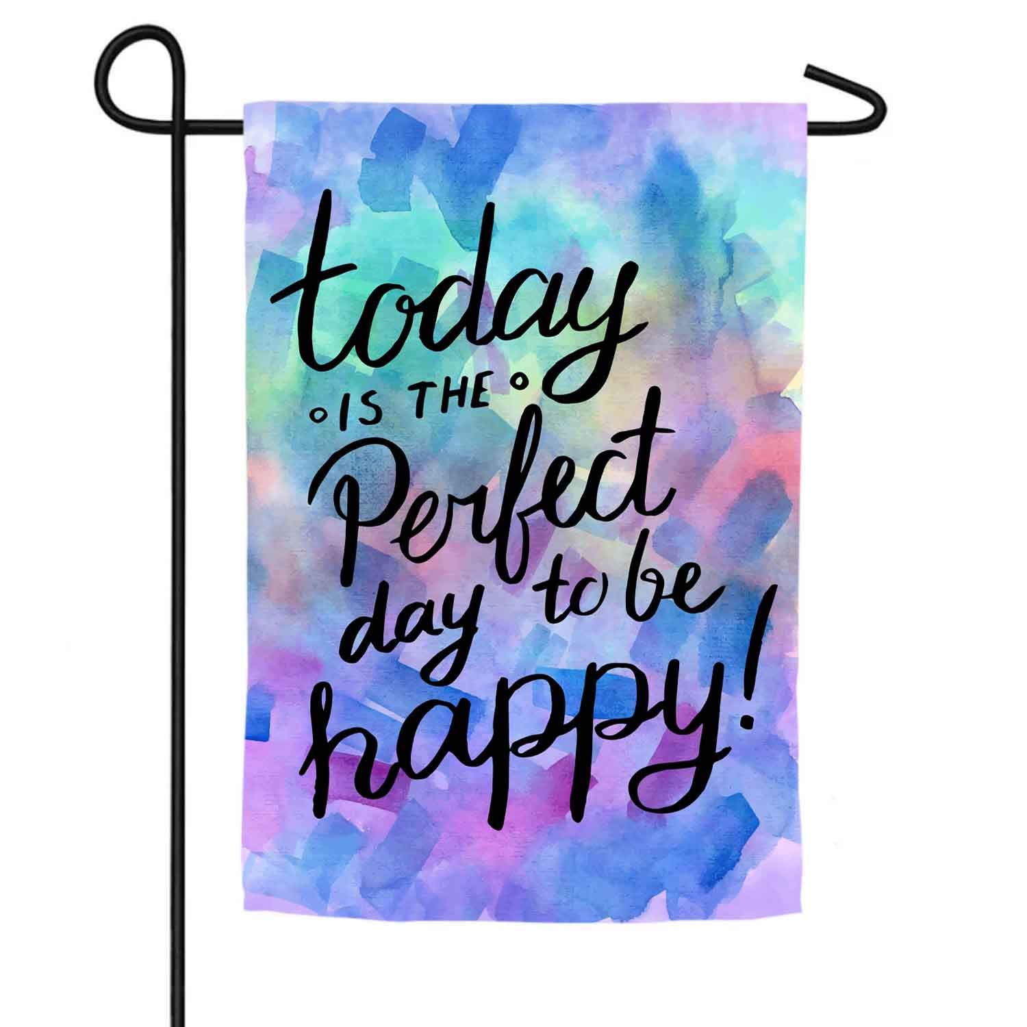 CZQHFLAU Today Is A Good Day To Have A Good Day Farmhouse Yard Outdoor Decoration Burlap Garden Flag 12.5 x 18 Inch Double SidedF