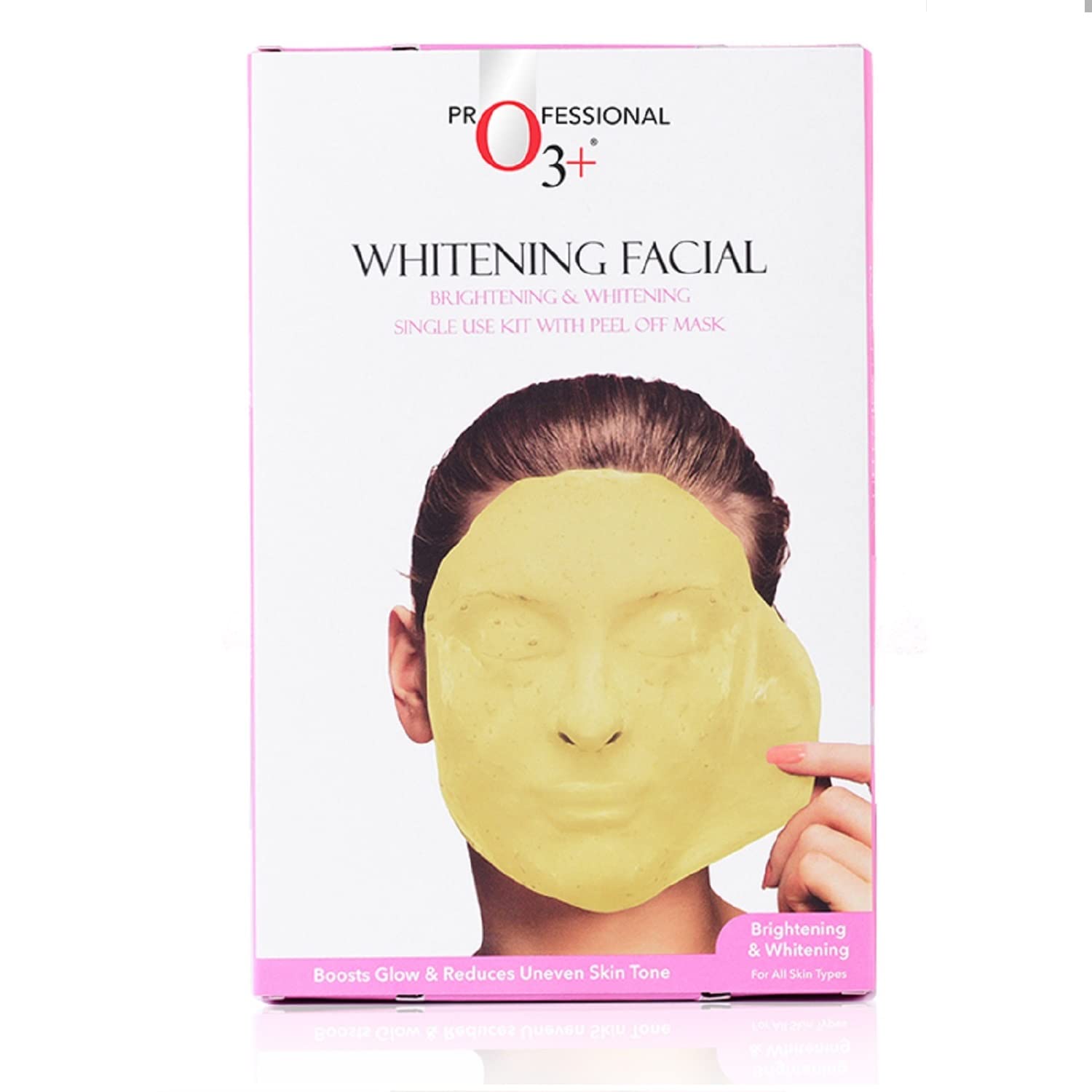 O3+Brightening & Whitening Facial Kit With Peel Off Mask Suitable For All Skin Types (45g, Single Use Facial Kit)