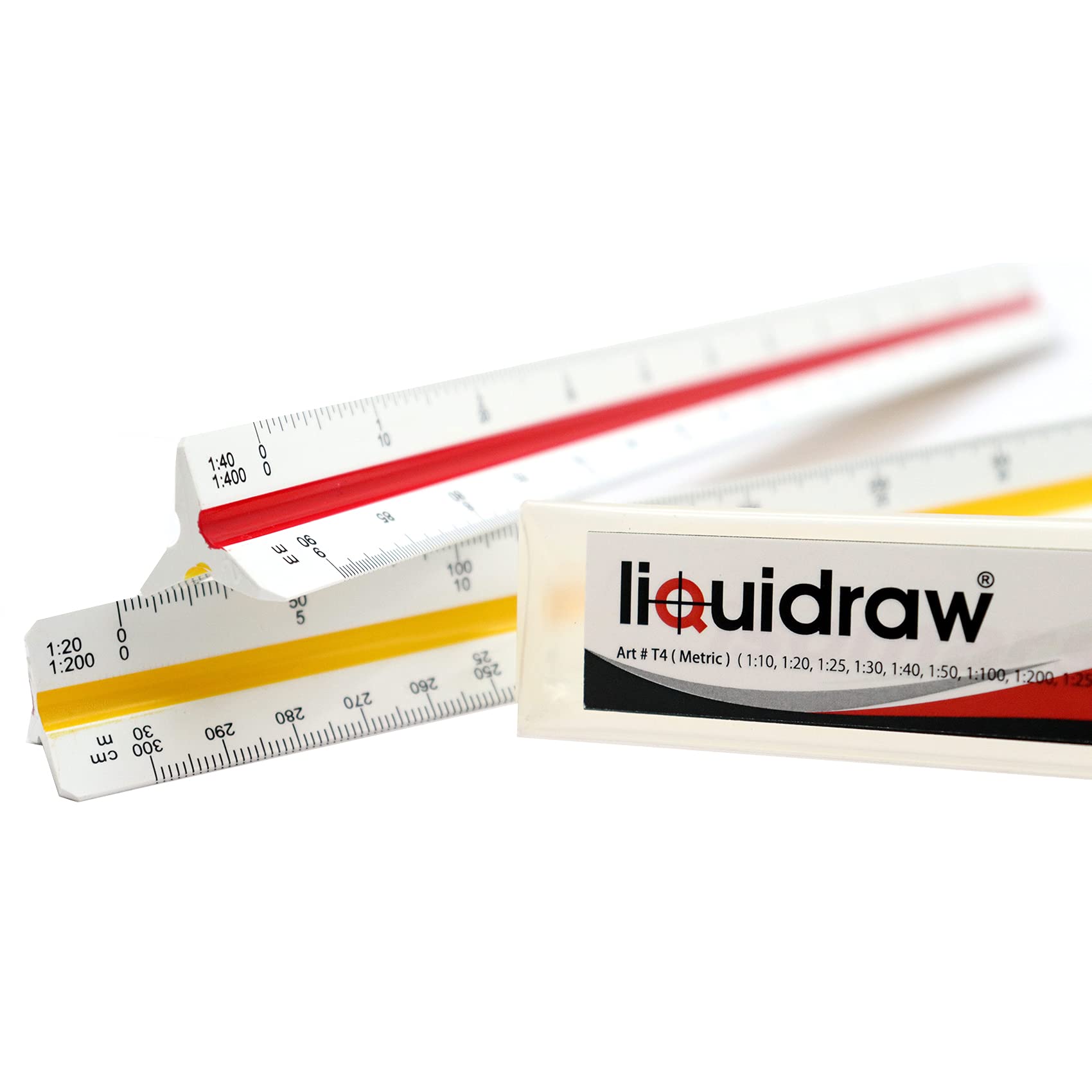 Liquidraw Metric Triangular Scale Ruler 30cm, Architectural