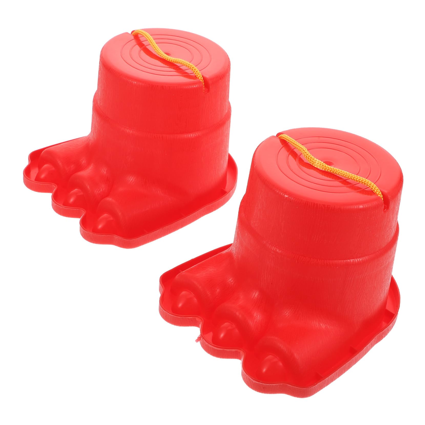 HemotonBig Feet Stilts Educational Toys Stilts Walking Cups Outdoor Play Play Sensory Balance Toy Jumping Plaything Kid Toys Kid Stilts Toys Red Abs