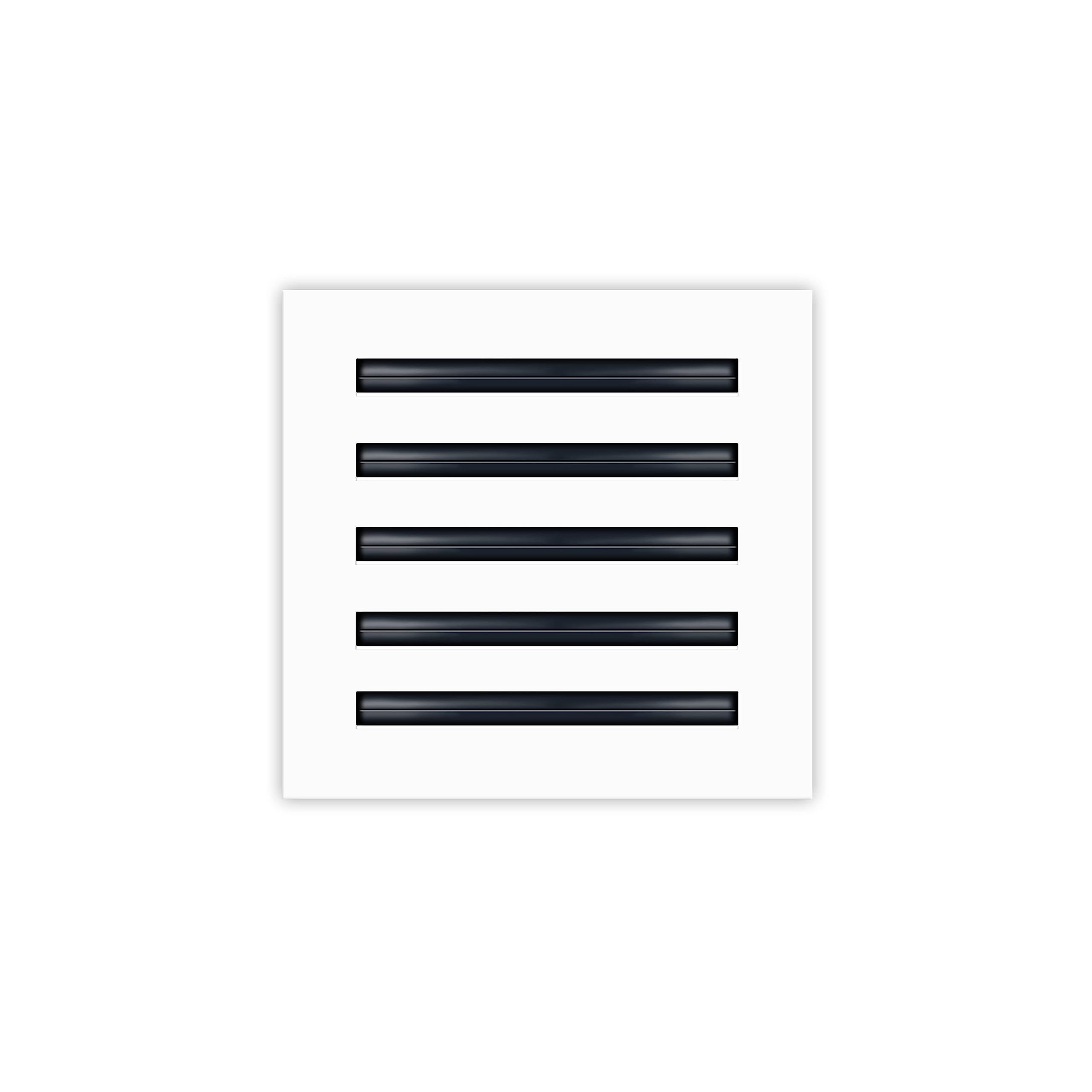 10x10 Modern AC Vent Cover - Decorative White Air Vent - Standard Linear Slot Diffuser - Register Grille for Ceiling, Walls & Floors - Texas Buildmart