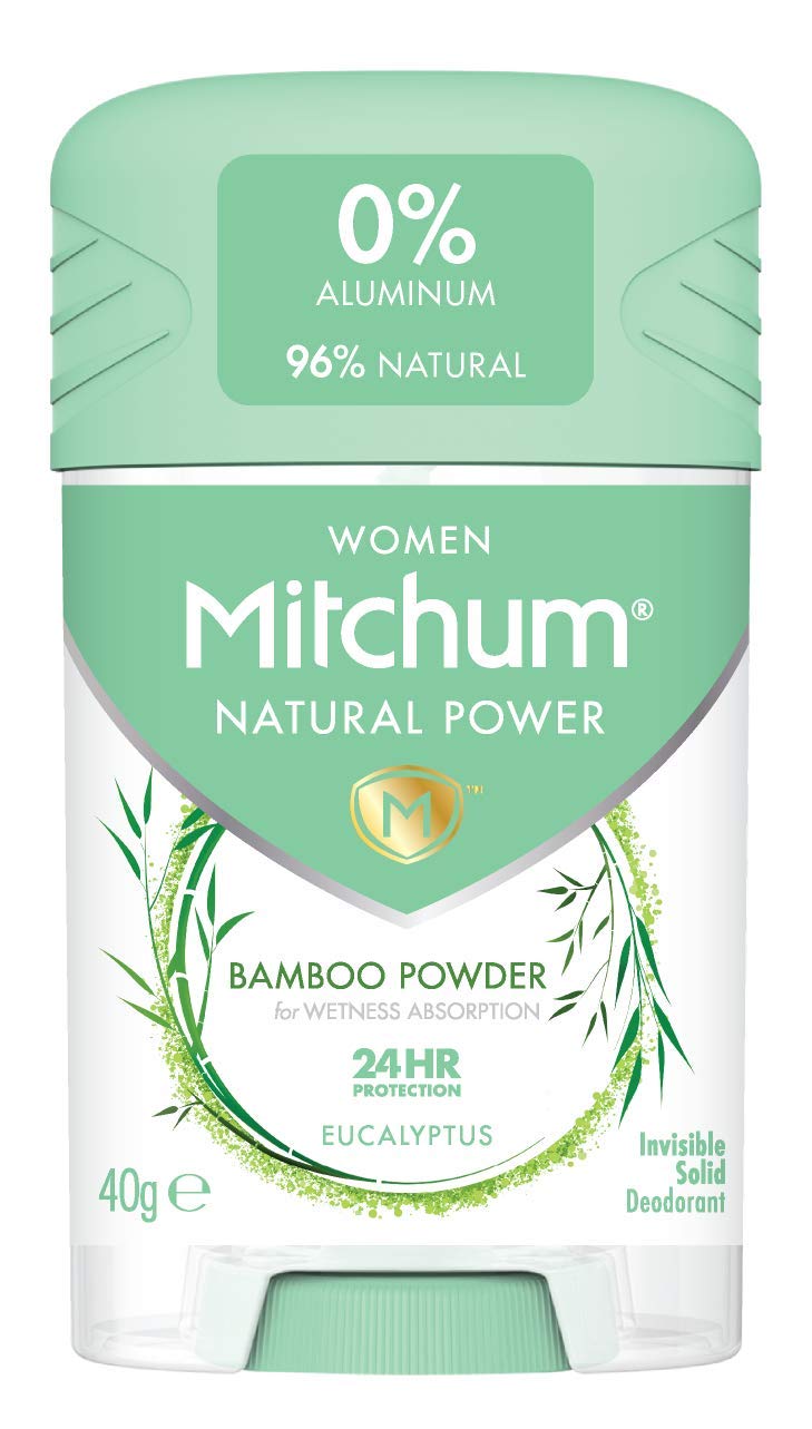 MitchumWomen Natural Deodorant Stick, Aluminium Free, Vegan, Cruelty Free, 96% Natural Ingredients, Eucalyptus