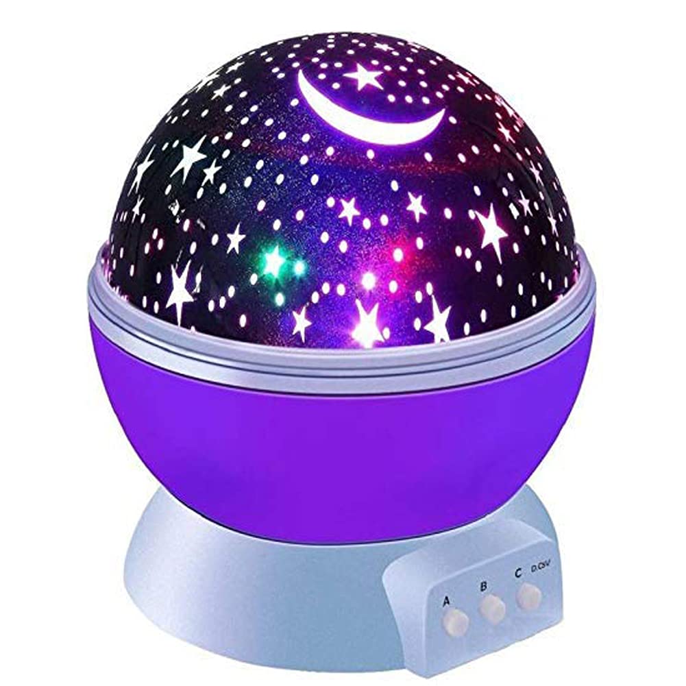 TETRIXStar Master Rotating 360 Degree Kids Toys Moon Light Projector for Kids Room Bulb (Multi Color Pack of 1)