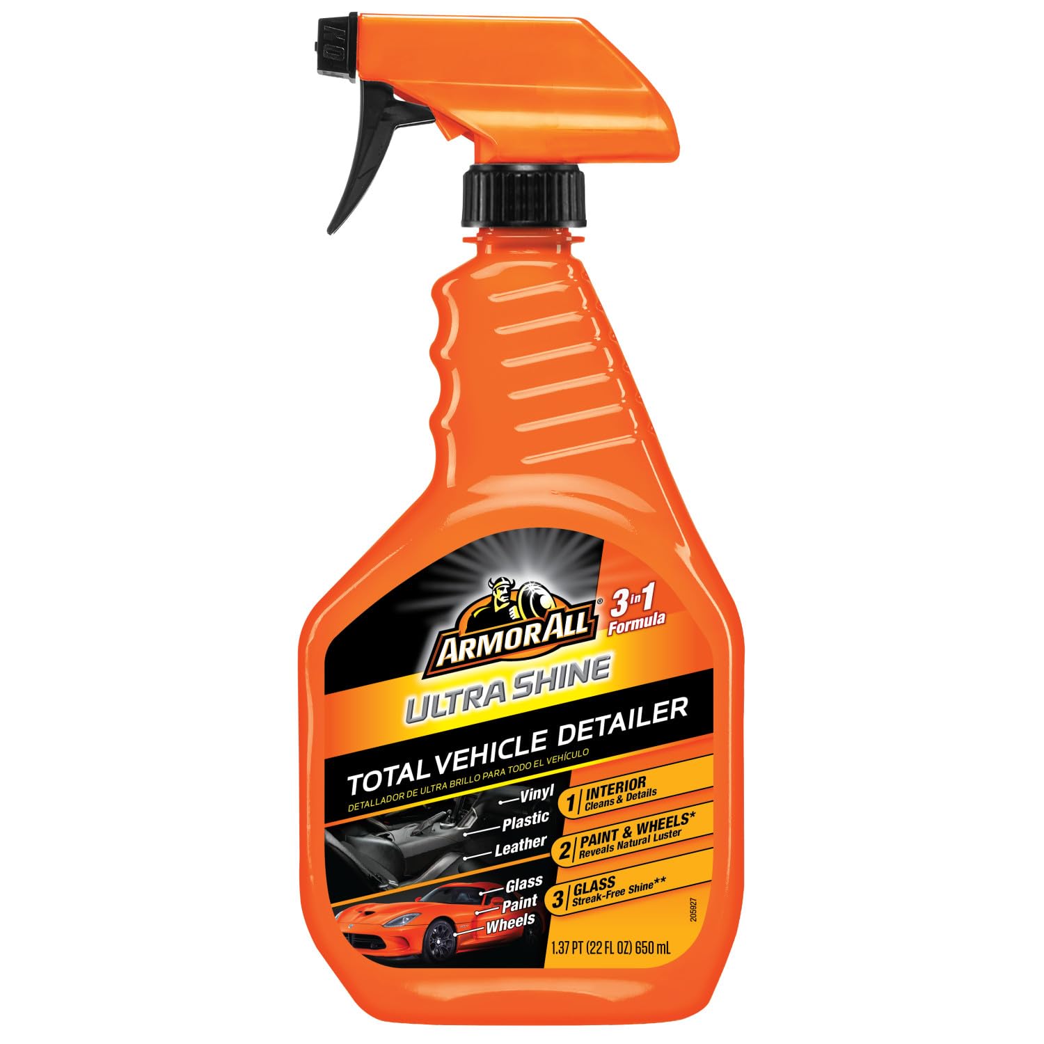 Armor All Ultra Shine Total Vehicle Detailer by Armor All, Car Detailer Spray for Interior and Exterior Use, 22 Fl Oz