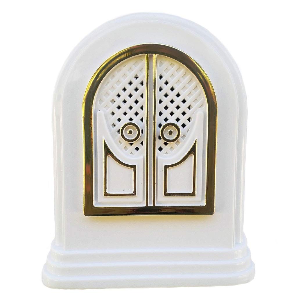 WiTE The Right Choice - SweetHome - Multi Tunes + Please Open The Door (Tamil Language) - Glossy Finish -White Color- Plastic- 1 Piece Wired Door Bell