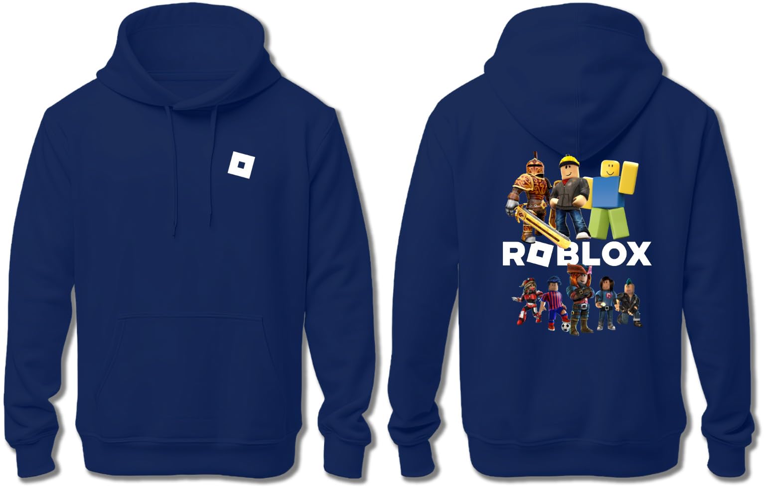 Ay Cabron™ Roblox With All Characters Online Game | Online Gamers | Roblox Characters With Logo In The Middle Hoodie For Kids