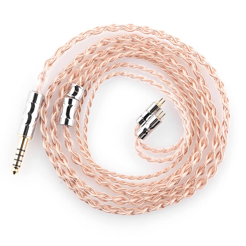 MoondropLINE T 6N OCC Single Crystal Copper 196-Core Litz Structure Earphone Upgrade Cable 0.78mm 2Pin 4.4mm Balanced Cable