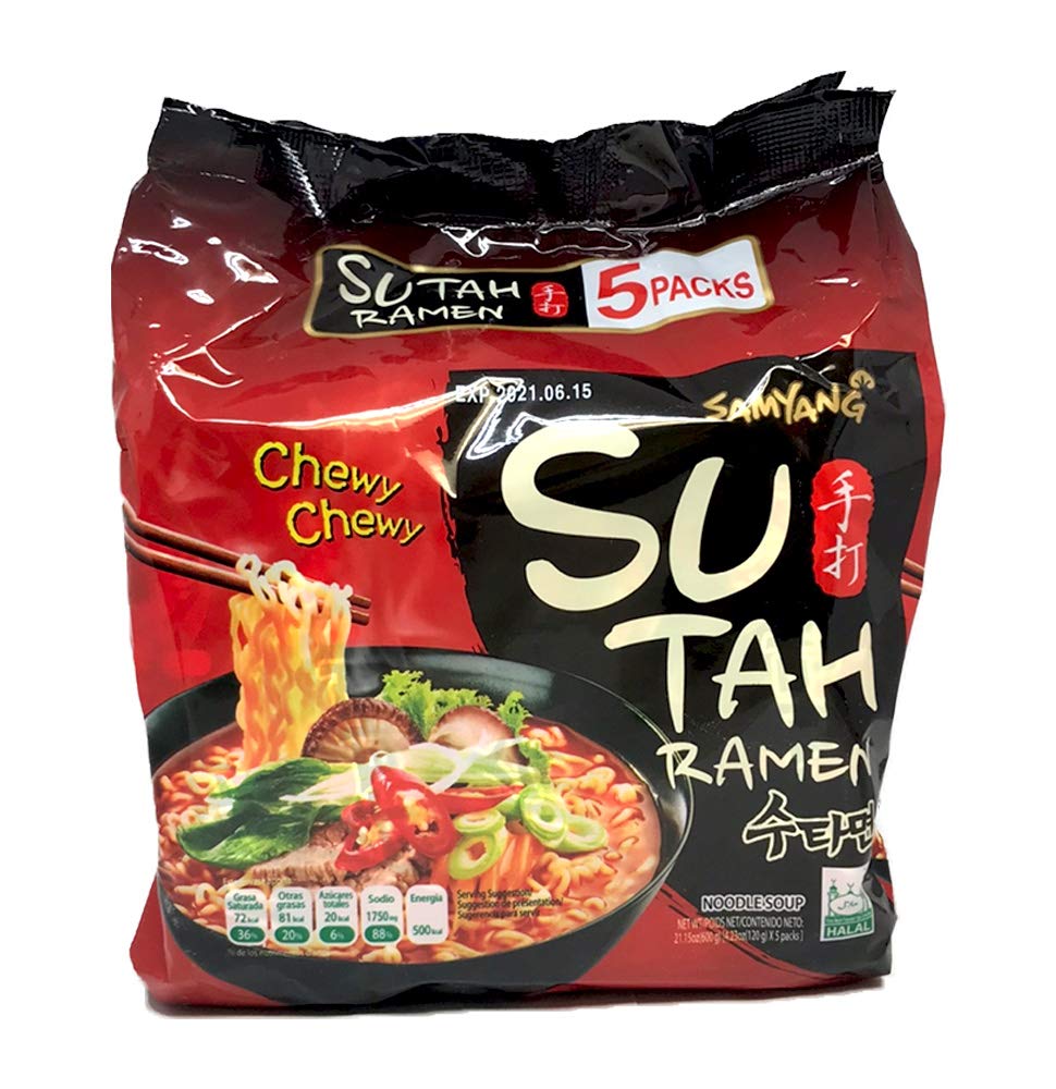 SAMYANG Vegetarian Sutah Ramen(Pack Of 5),618 Grams