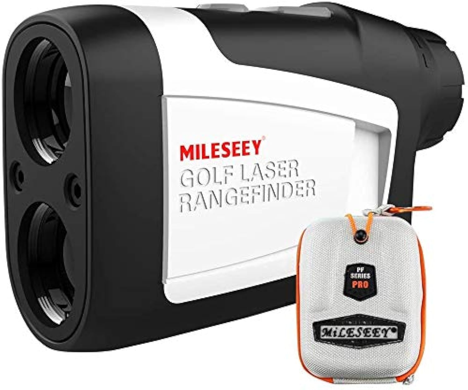 MiLESEEY Golf Range Finder with Slope On/Off,1100Yards,±0.5yard Accuracy,Flag Lock with Vibration,Legal for Tournament Play, Scan Measurement for Golfers,Carrying Case, Free Battery