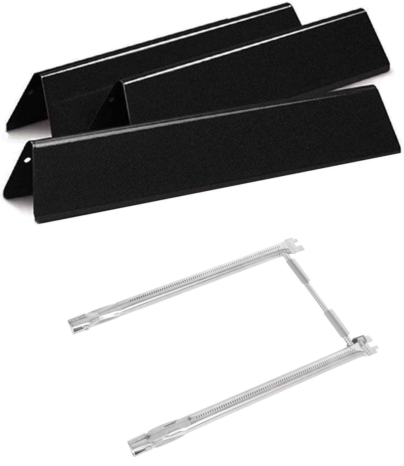 Htanch PG635 (3-Pack) 15.3" Flavorizer Bars, 69785 Spirit Burner Repair kit Replaceme for Weber Spirit E210, Spirit S210, Spirit E220, Spirit S220 Gas Grill