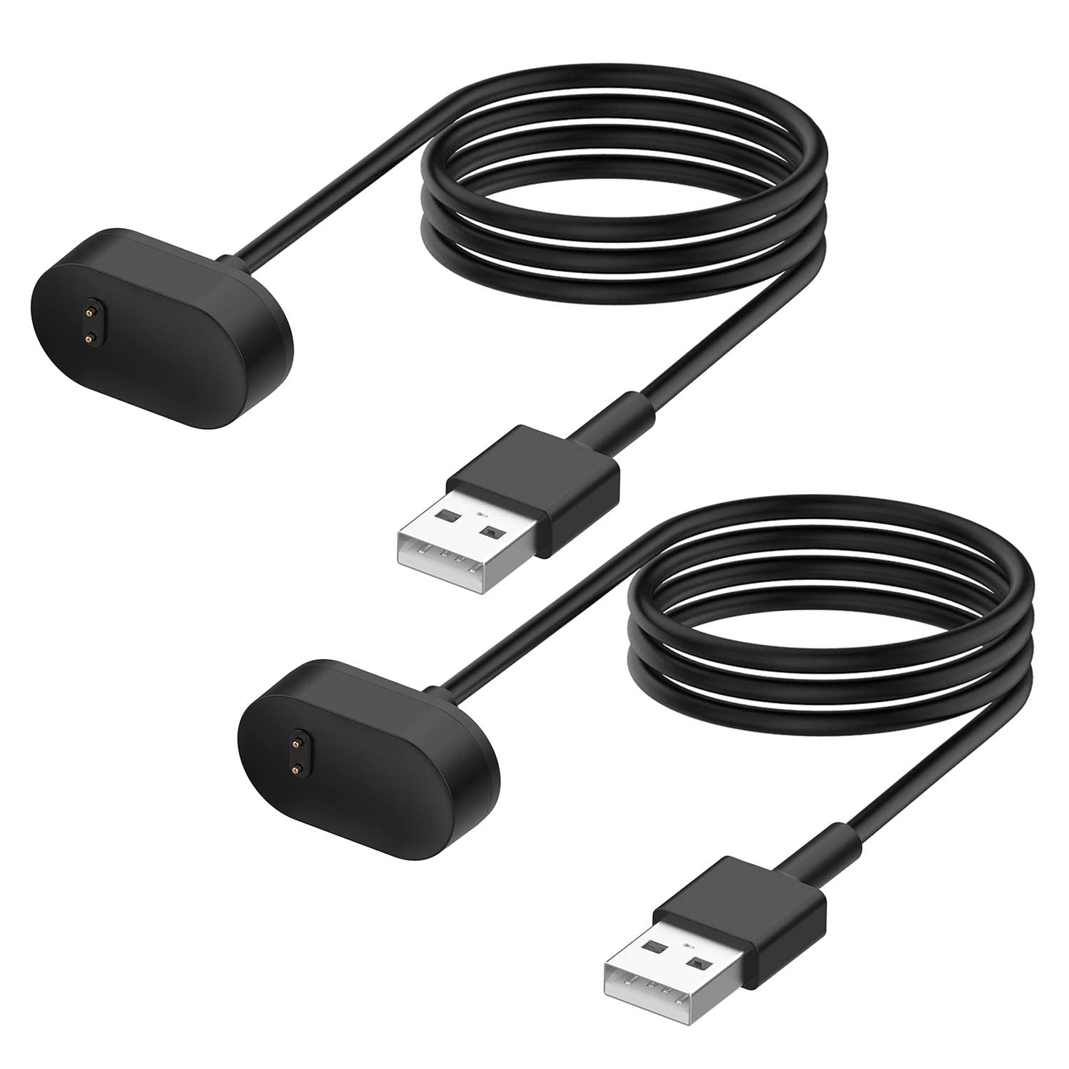 FASTSNAILCharger Cable for Fitbit Inspire/Inspire HR/Fitbit Ace2, [2Pack] Replacement Charger Dock USB Charging Cable Fit Fitbit Inspire and Fitbit Inspire HR Fitness Tracker 3.3ft+3.3ft