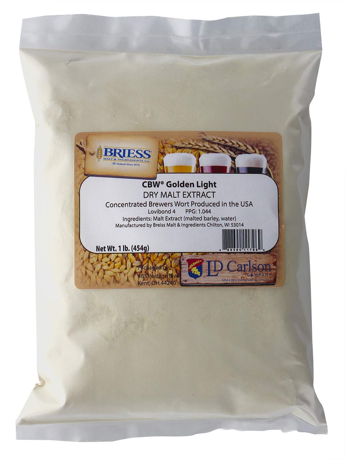 Briess - 812322 - Dry Malt Extract - Golden Light - 1 lb.