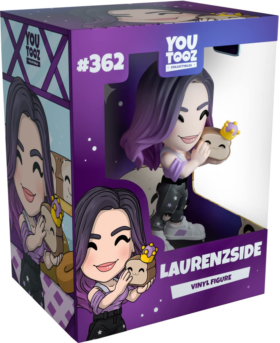 Youtooz LaurenzSide 4.6" Vinyl Figure, Collectible LaurenzSide The Bread Queen Figure by Youtooz Creators Collection