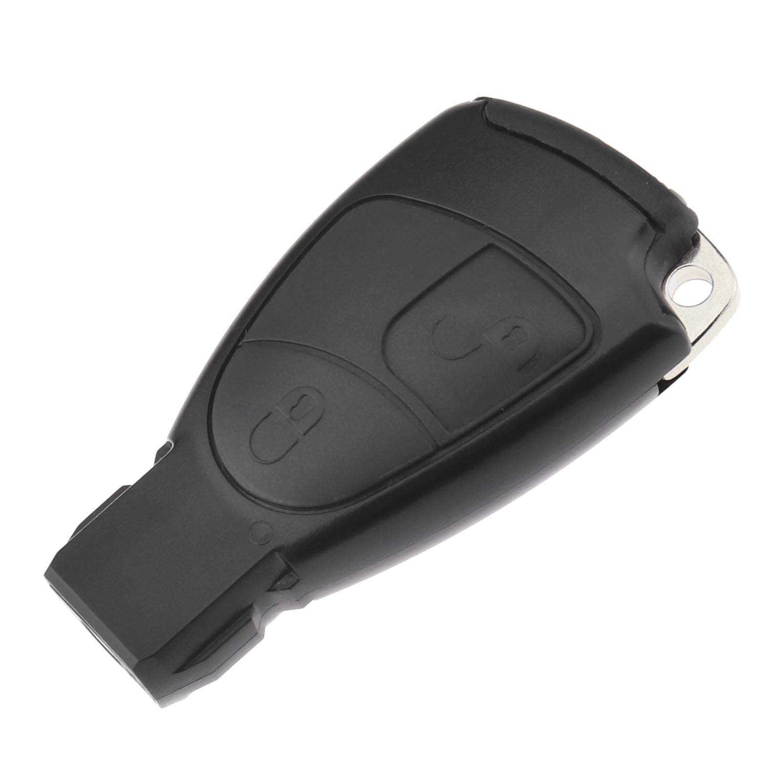 Create idea Car Key Housing, Compatible with Mercedes Benz A B C E G S CLK SLK Replace for 2 Button- Black