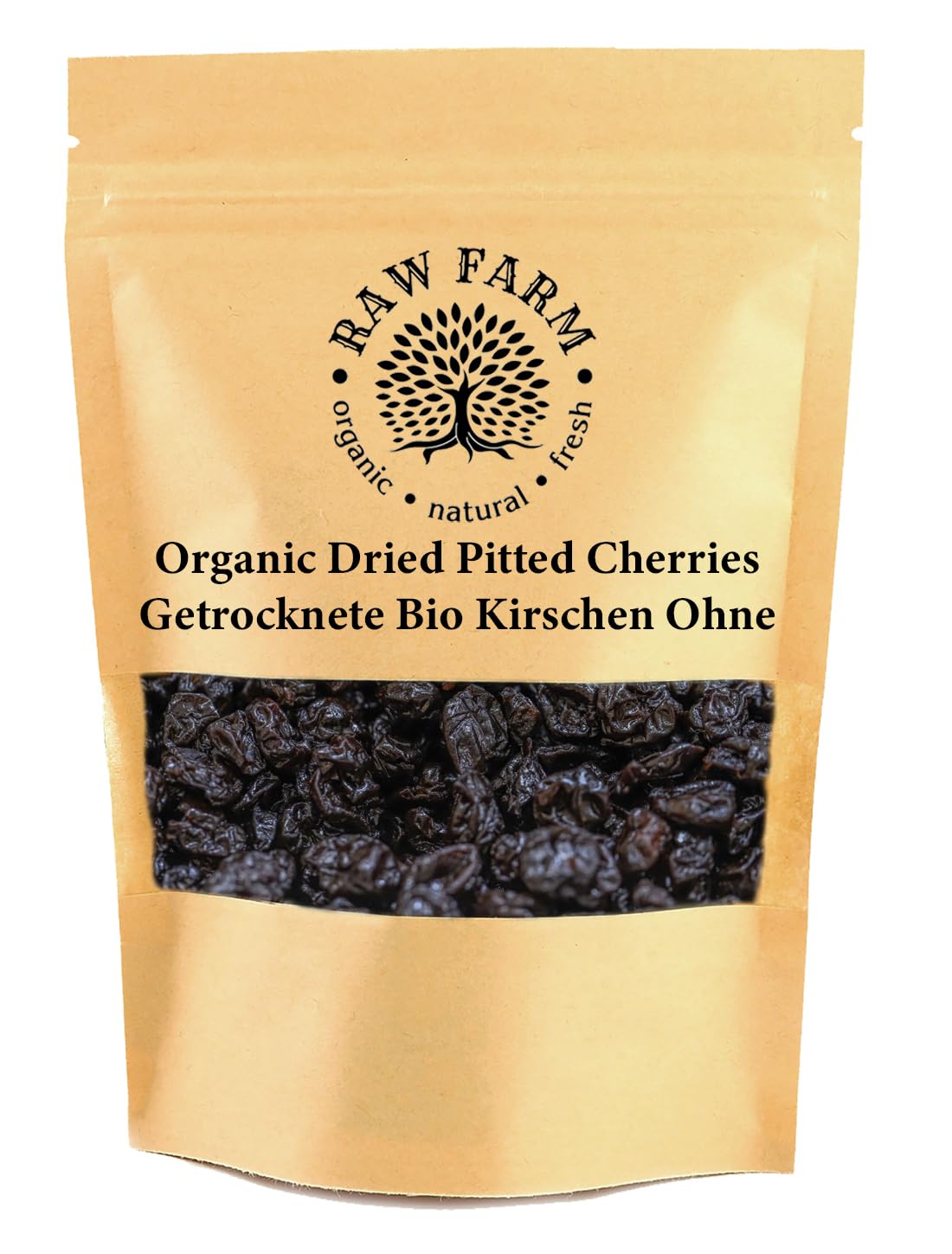 500 g Organic Dried Pitted Cherries, Free from - Additives, Sweeteners, Preservatives (500)