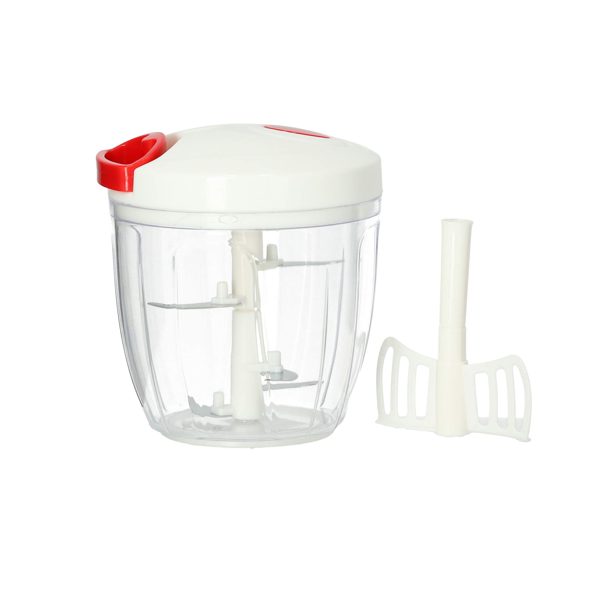 Delcasa DC1413 Manual Food Chopper, Plastic, White