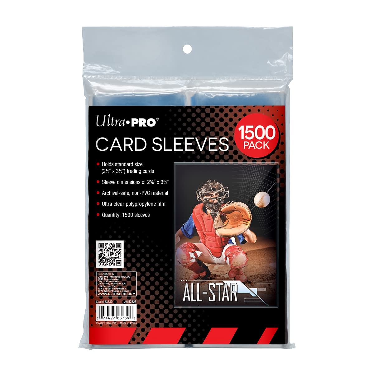 Ultra ProPenny Sleeves® Clear Card Sleeves for Standard Size Trading Cards Measuring 2.5" x 3.5" - Perfect for Pokemon Cards, Trading Cards, Sport Cards, and More - 500 x 3 Pack, 1500 Total