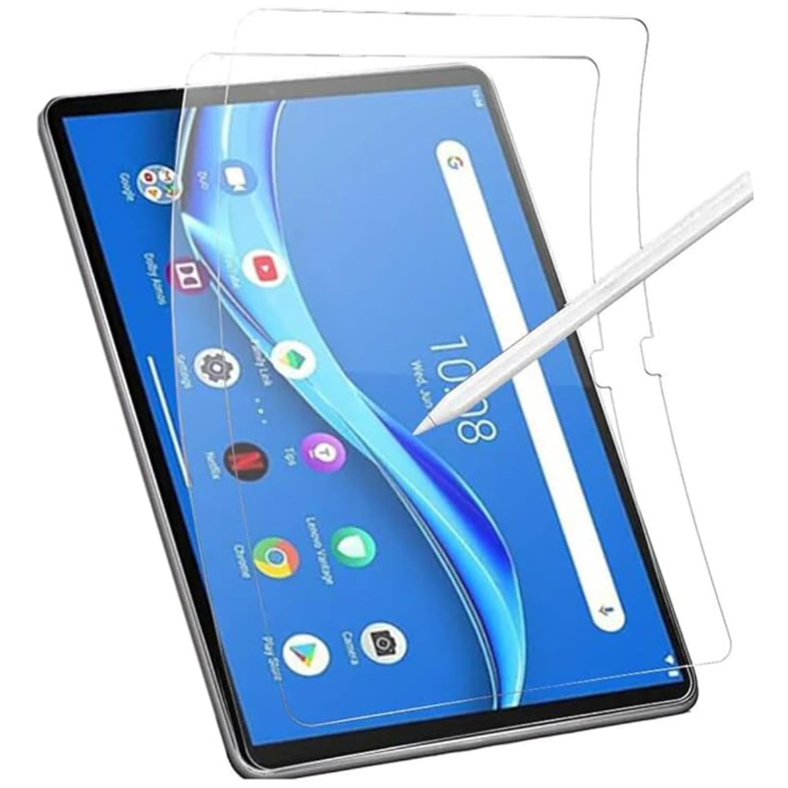 NESLIN2 Pack Screen Protector Paperfeel Compatible with Lenovo Tab M10 3rd Gen 10.1", Anti-Glare Matte Film Shatterproof Scratch-Resistant Screen Protector for Lenovo Tab Tab M10 3rd Gen 10.1"