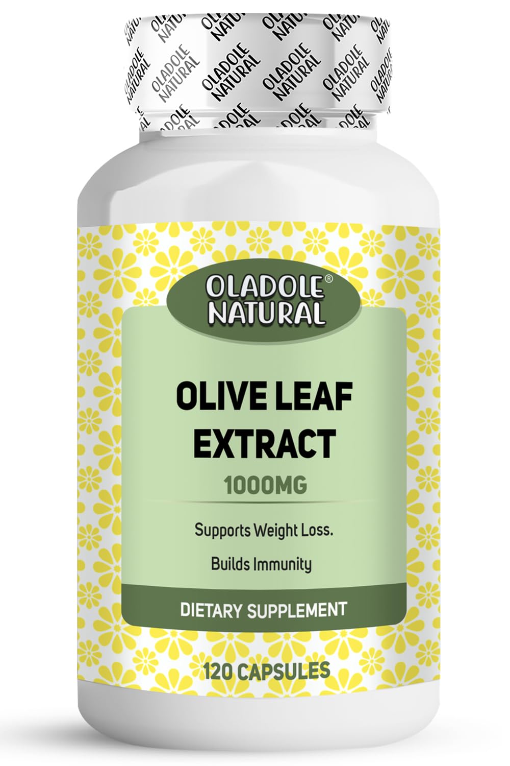 Oladole NaturalOlive Leaf Extract 1000mg - 120 Capsules | Support Weight Management, Immune System, Improve Cardiovascular Health, Antioxidant, Protect Infection | Non- GMO, Gluten Free