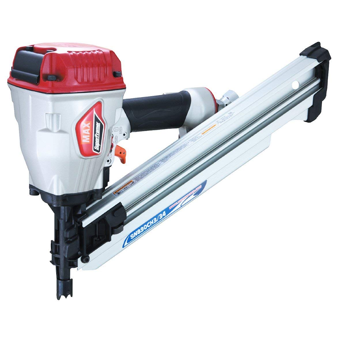 MAX USA CORP SuperFramer SN890CH3/34 34 Degree Framing Offset/Clipped Head Stick Nailer up to 3-1/2"