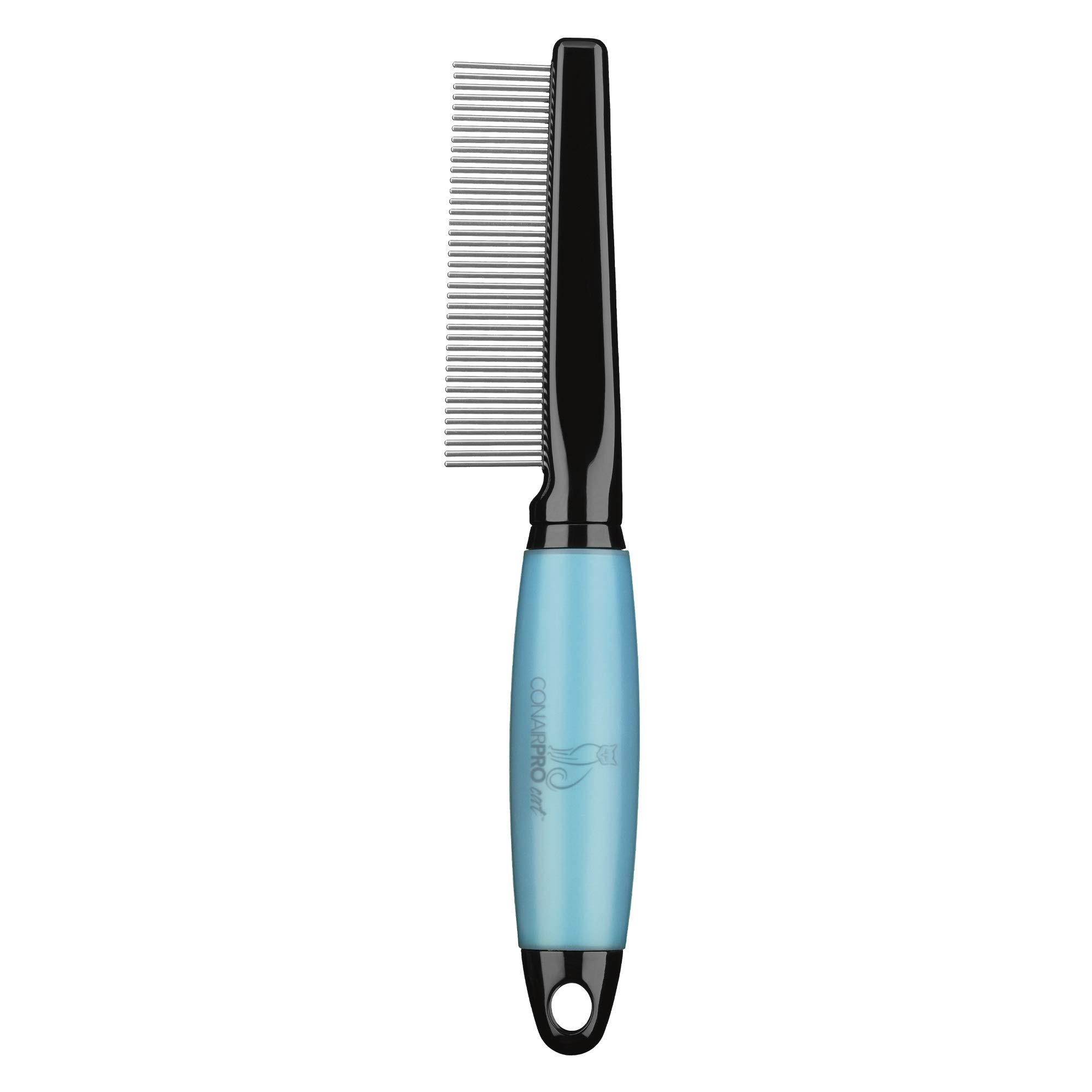 Conairpro Cat Comb, Blue and Black, Small, PGFCTCMD