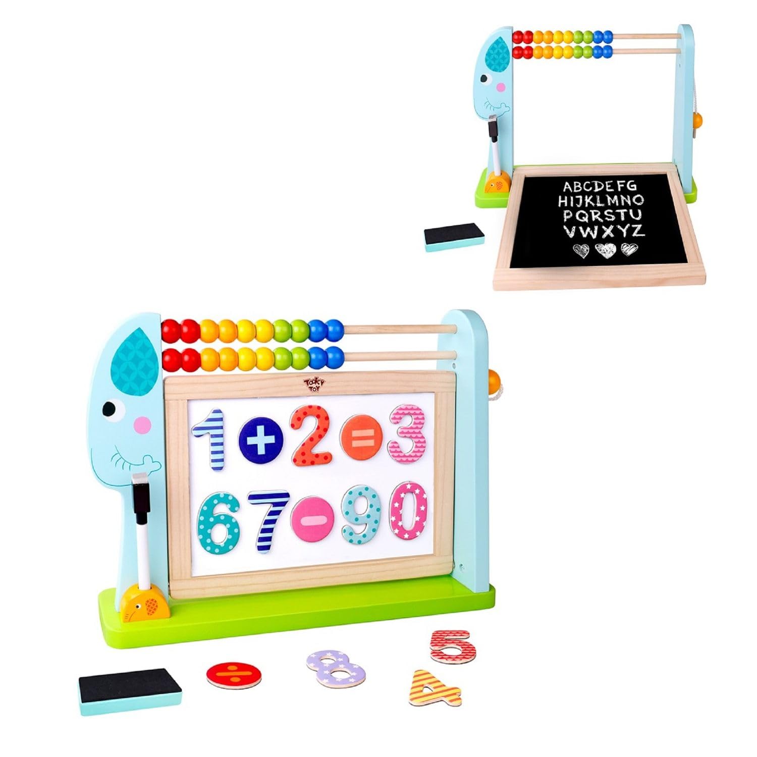 TKF087 Children's Ruler Magnetic Number Markers, Colour: Variegated