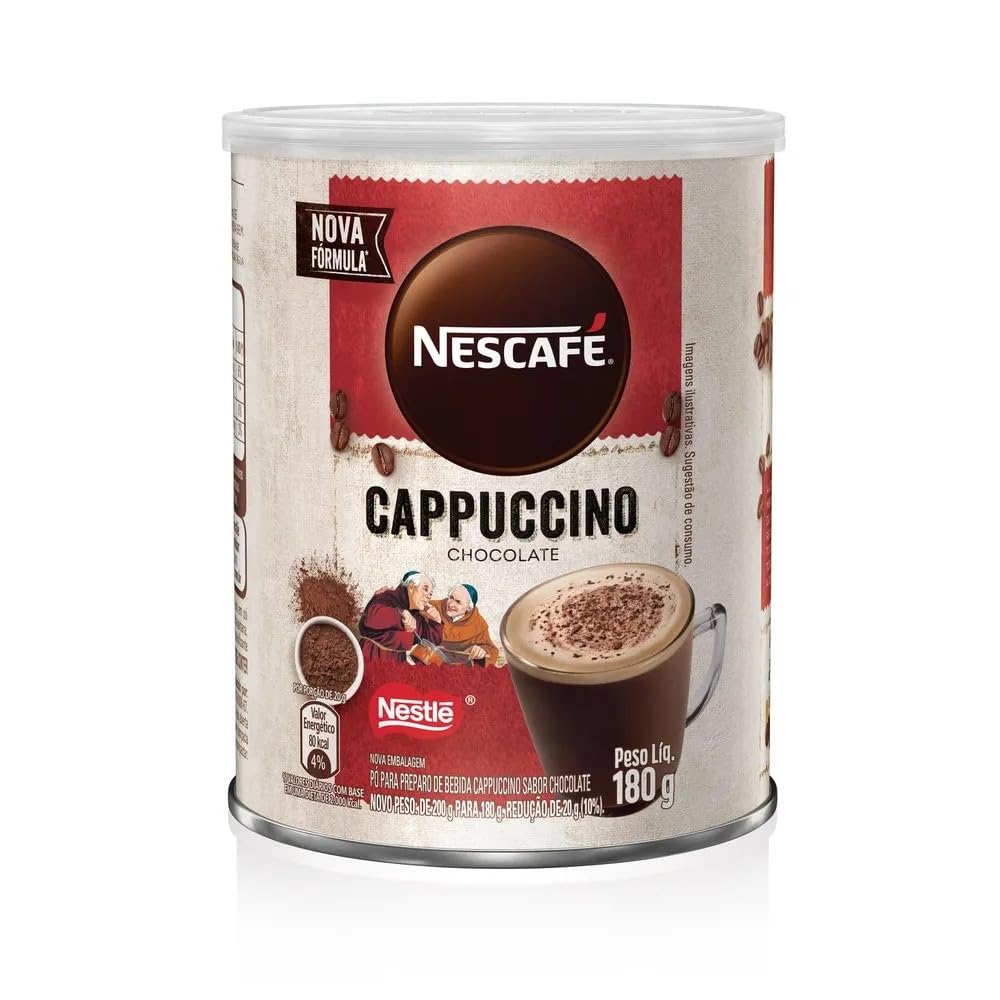 Nescafes Cappuccino Chocolate Instant Coffee Tin 180g (Imported)