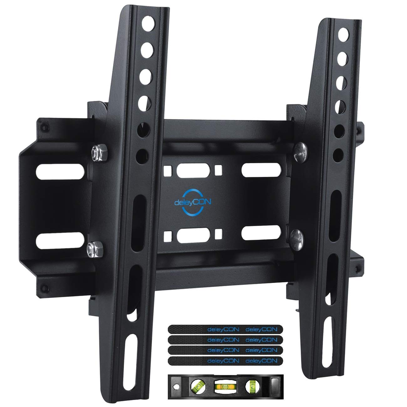 deleyCON Universal TV & Monitor Wall Mount 23"-42" Inch (58-107cm) Tiltable - Up to 35Kg & VESA 200x200 - LCD LED OLED TFT TV Holder