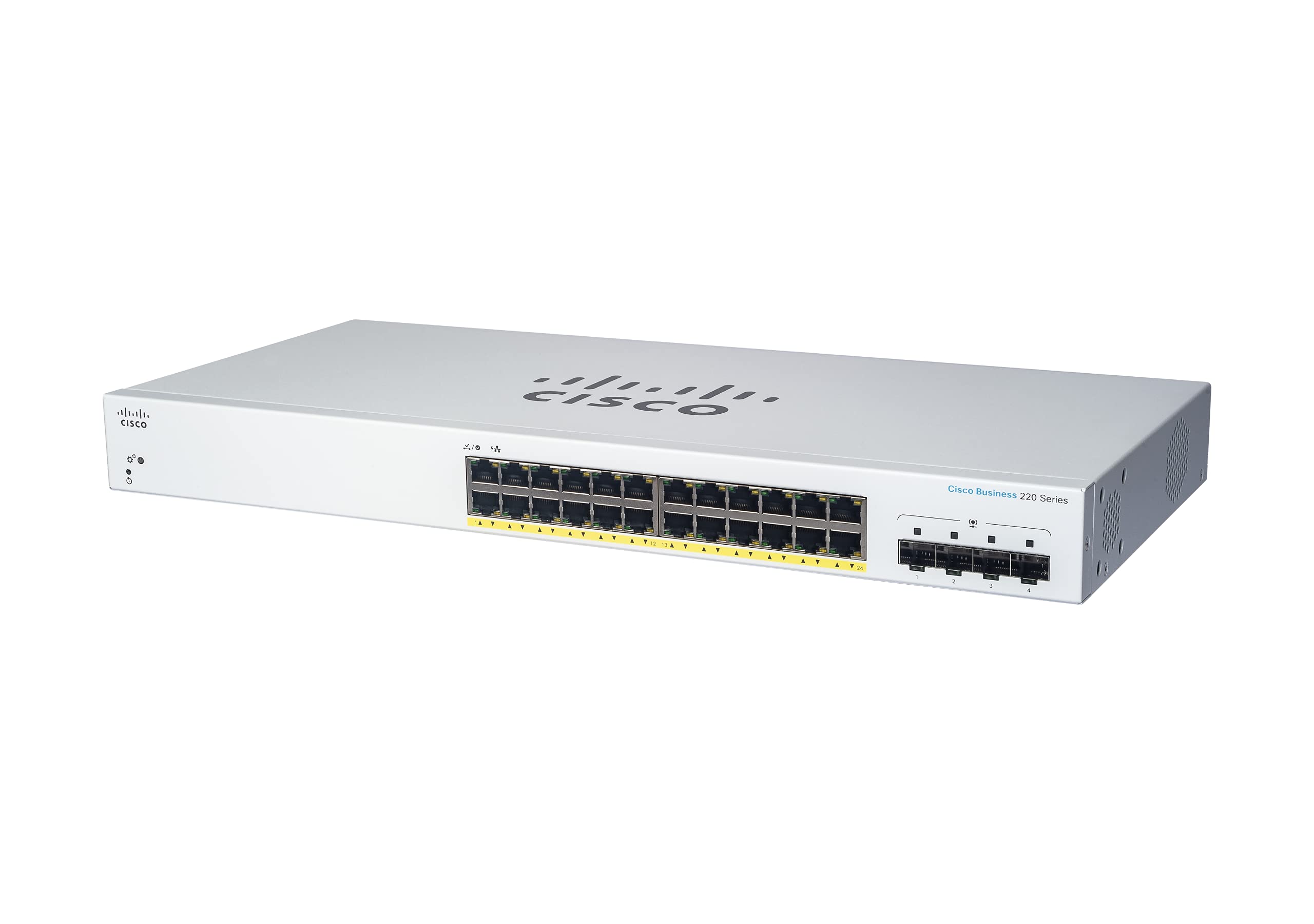 CiscoBusiness CBS220-24T-4G Smart Switch | 24 Port GE | 4x1G SFP | 3-Year Limited Hardware Warranty (CBS220-24T-4G-NA)