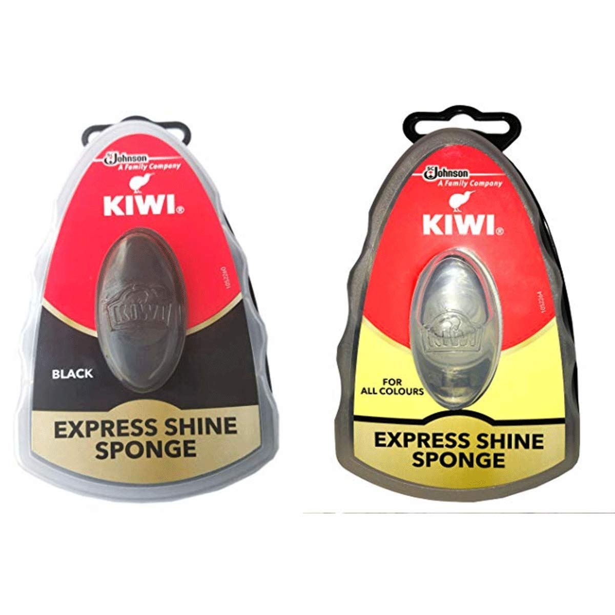 KIWIBy Be The Bestest Kiwi Express Shoe Shine Sponge, Black and neutral (one each) 0.2 fl oz